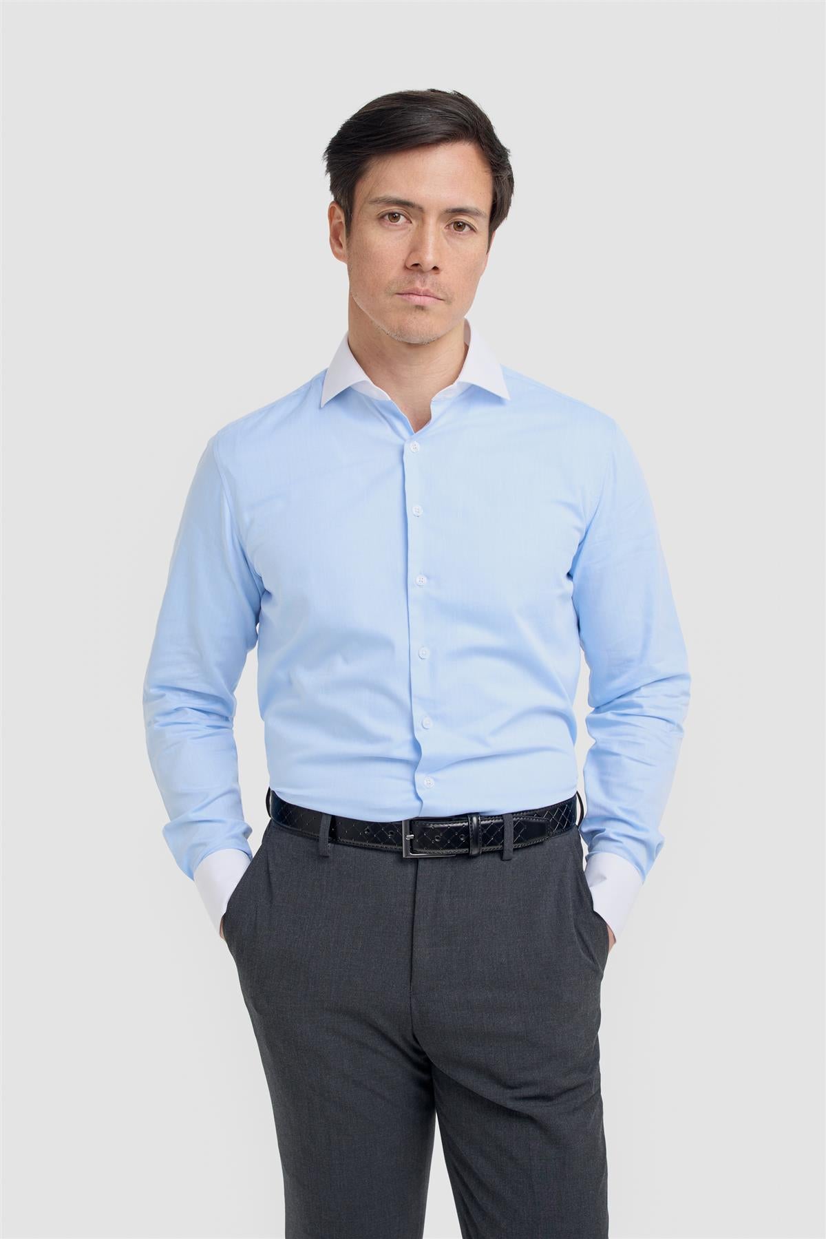 Cavani Barnaby Blue - Overhemd heren 1