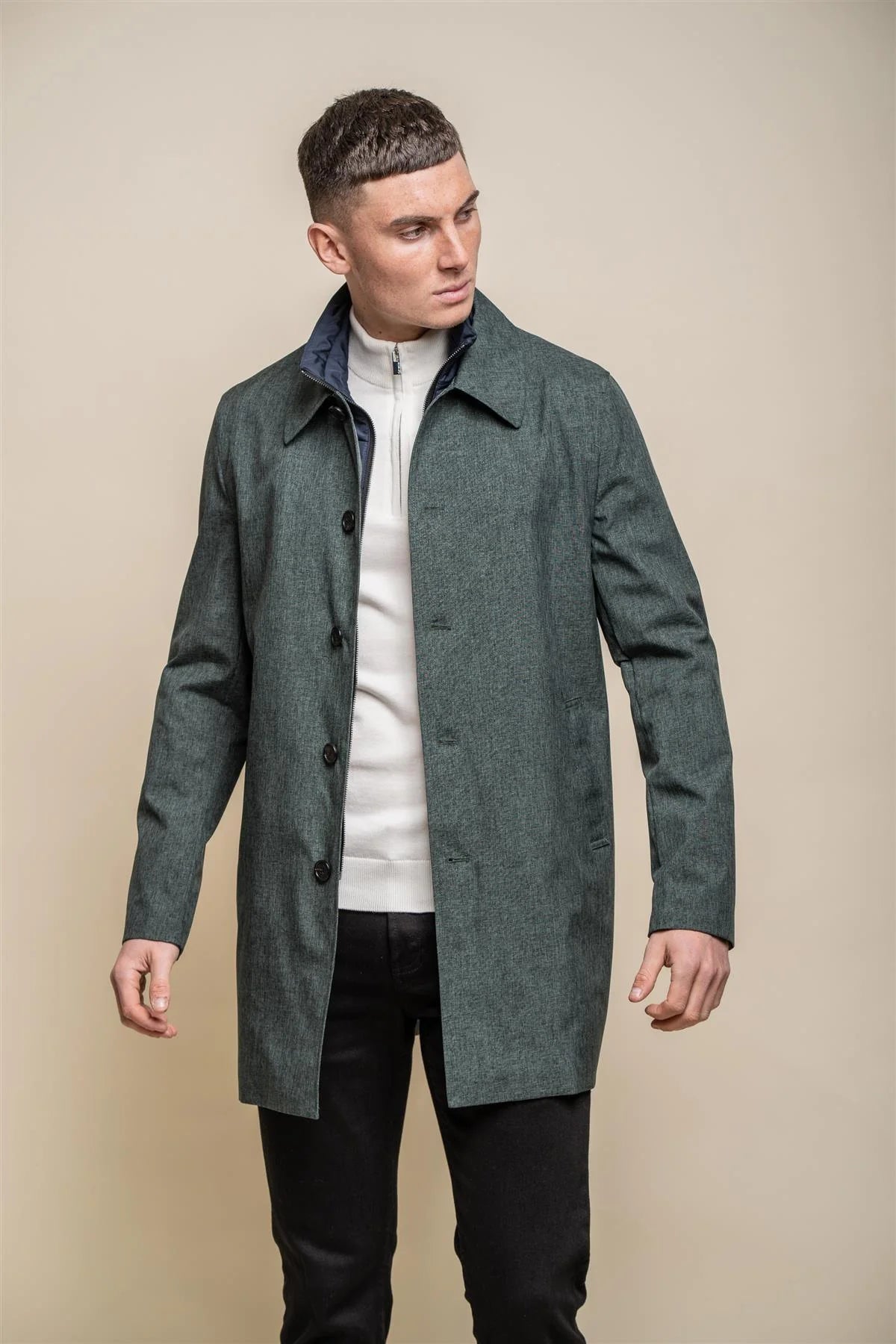 Cavani Brando Mac Coat - Olive