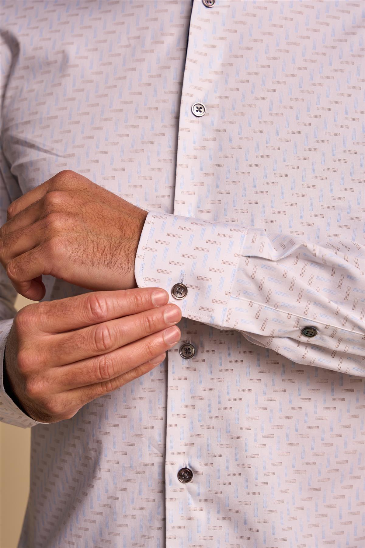 Cavani Breeze - Overhemd met geometrische print heren 5