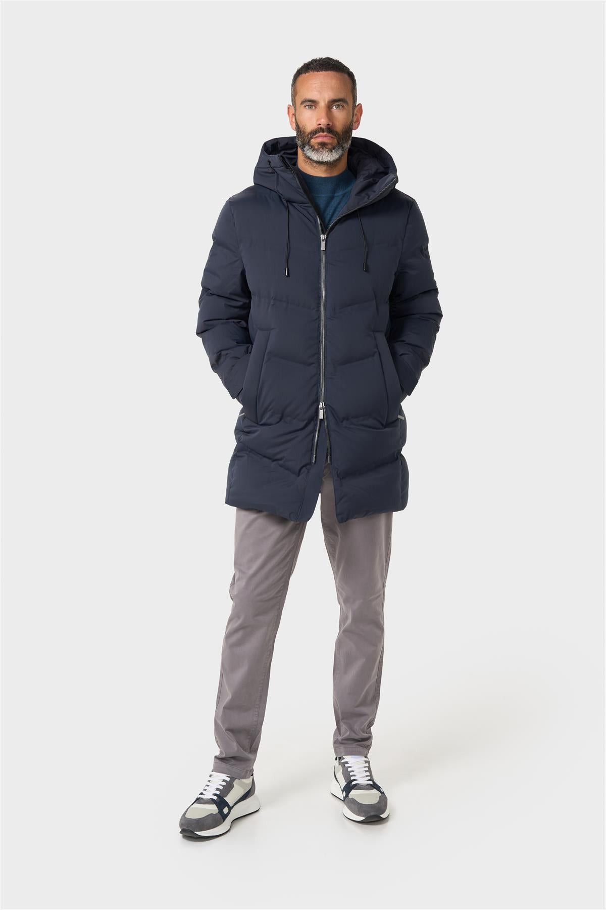 Cavani Delray Navy - Lange pufferjas heren 2