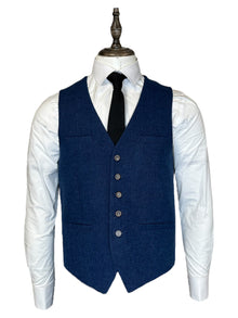 Cavani - Gilet Tweed Orson Blue