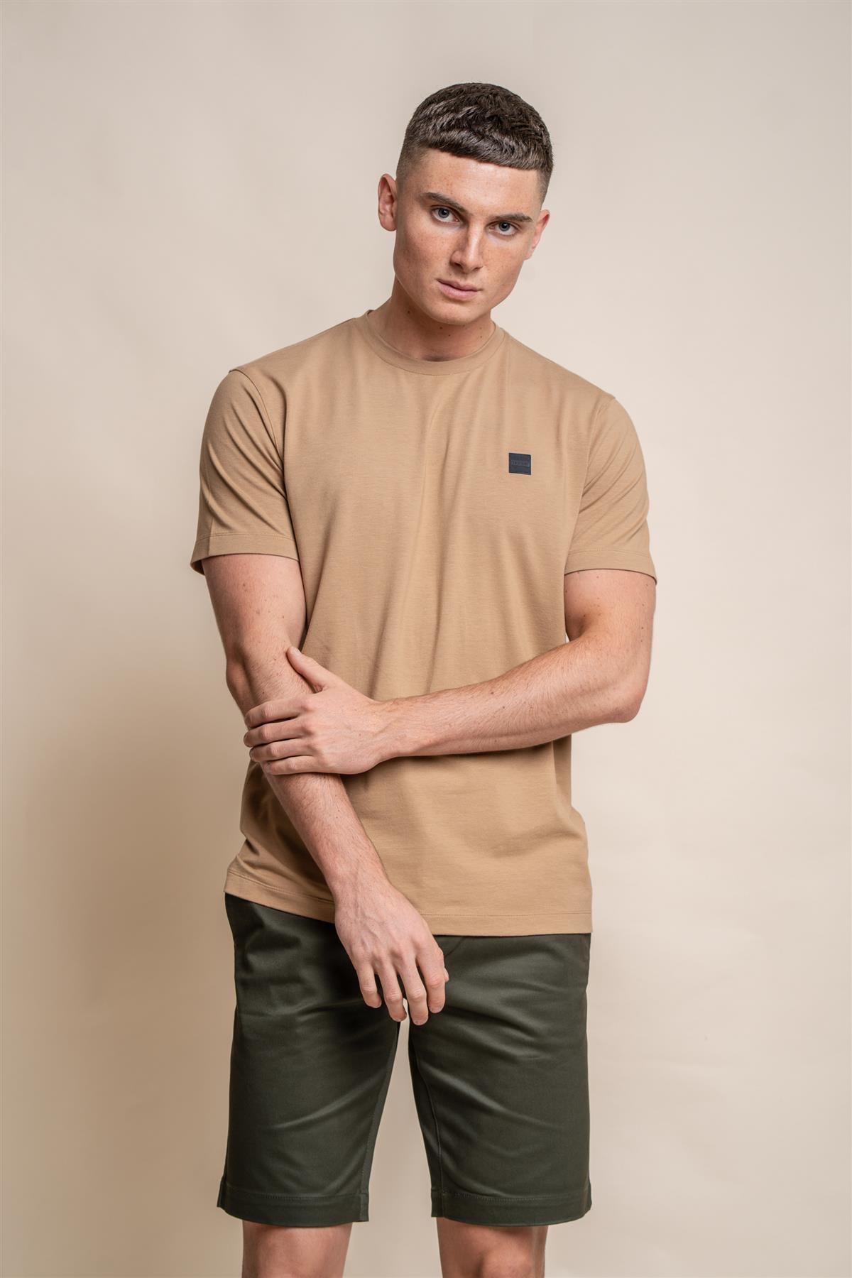 Cavani Bogart Sand - T-shirt heren 1