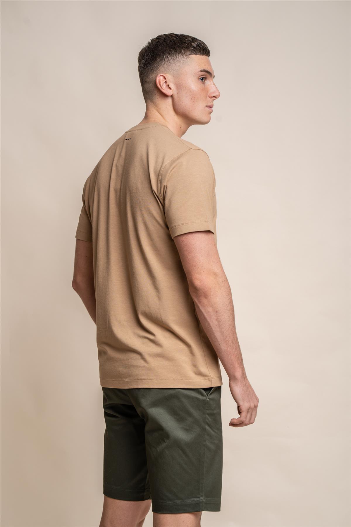 Cavani Bogart Sand - T-shirt heren 3