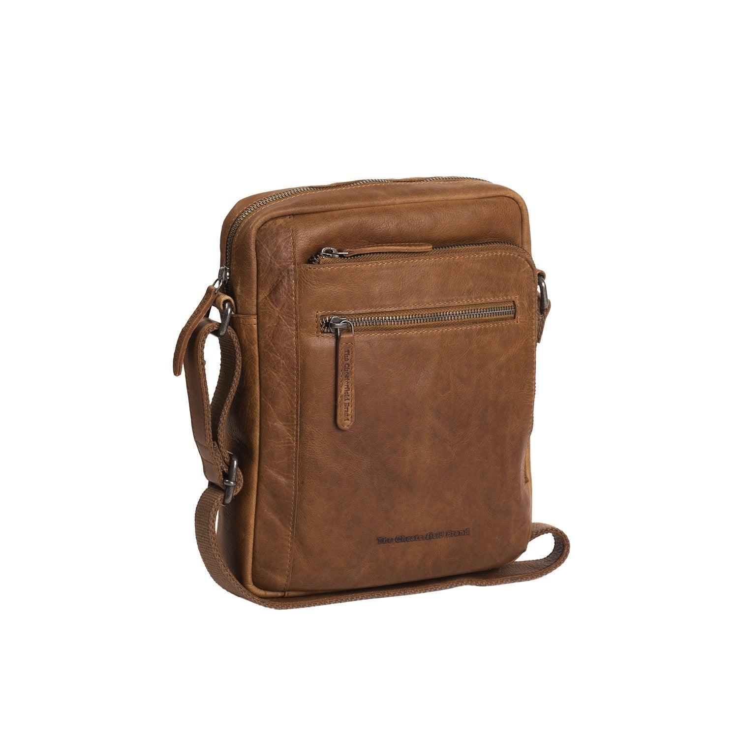 Leren Crossbody Tas Cognac Dessau