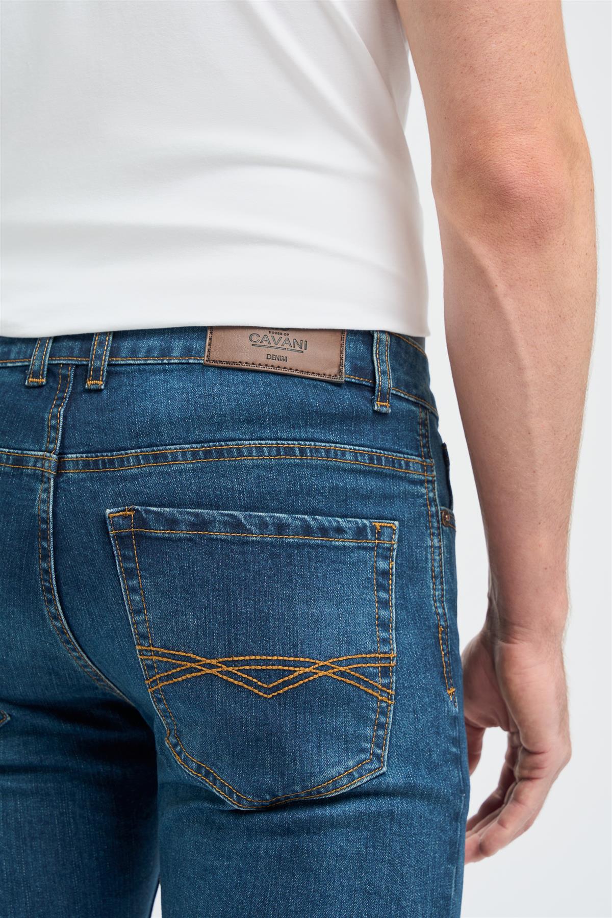 Cavani Heren Jeans - Milano Stone Wash