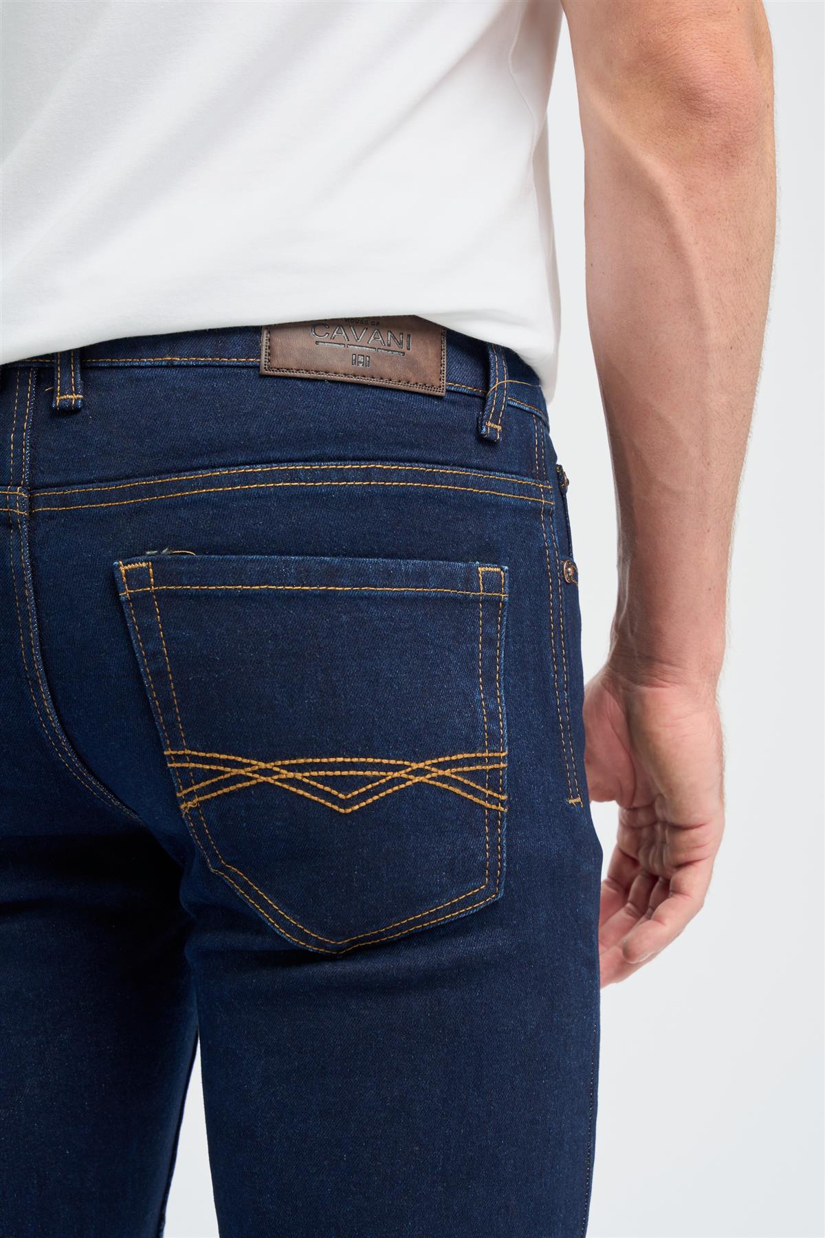 Cavani Milano Denim Blue - Stretch jeans heren 5