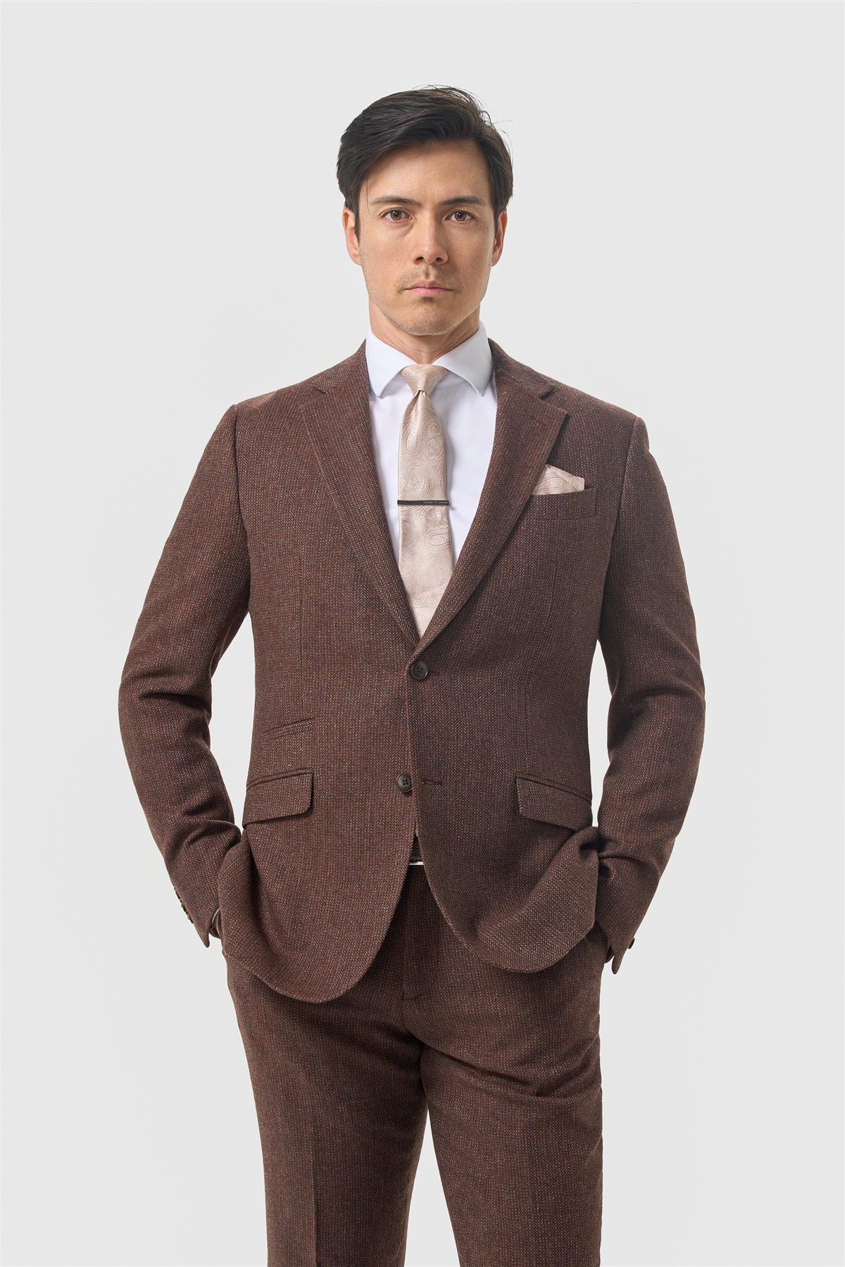Cavani Thomas - Colbert Donker Mahonie Tweed 1