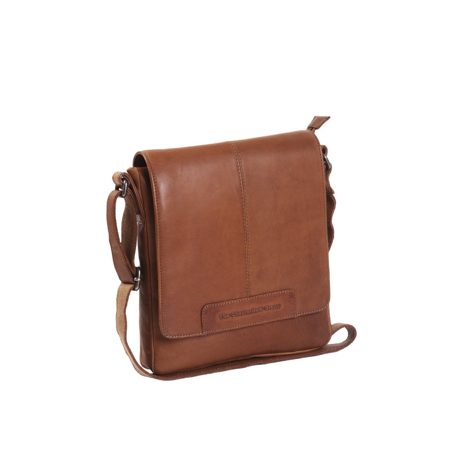 Leren Crossbody Tas Cognac Bodin