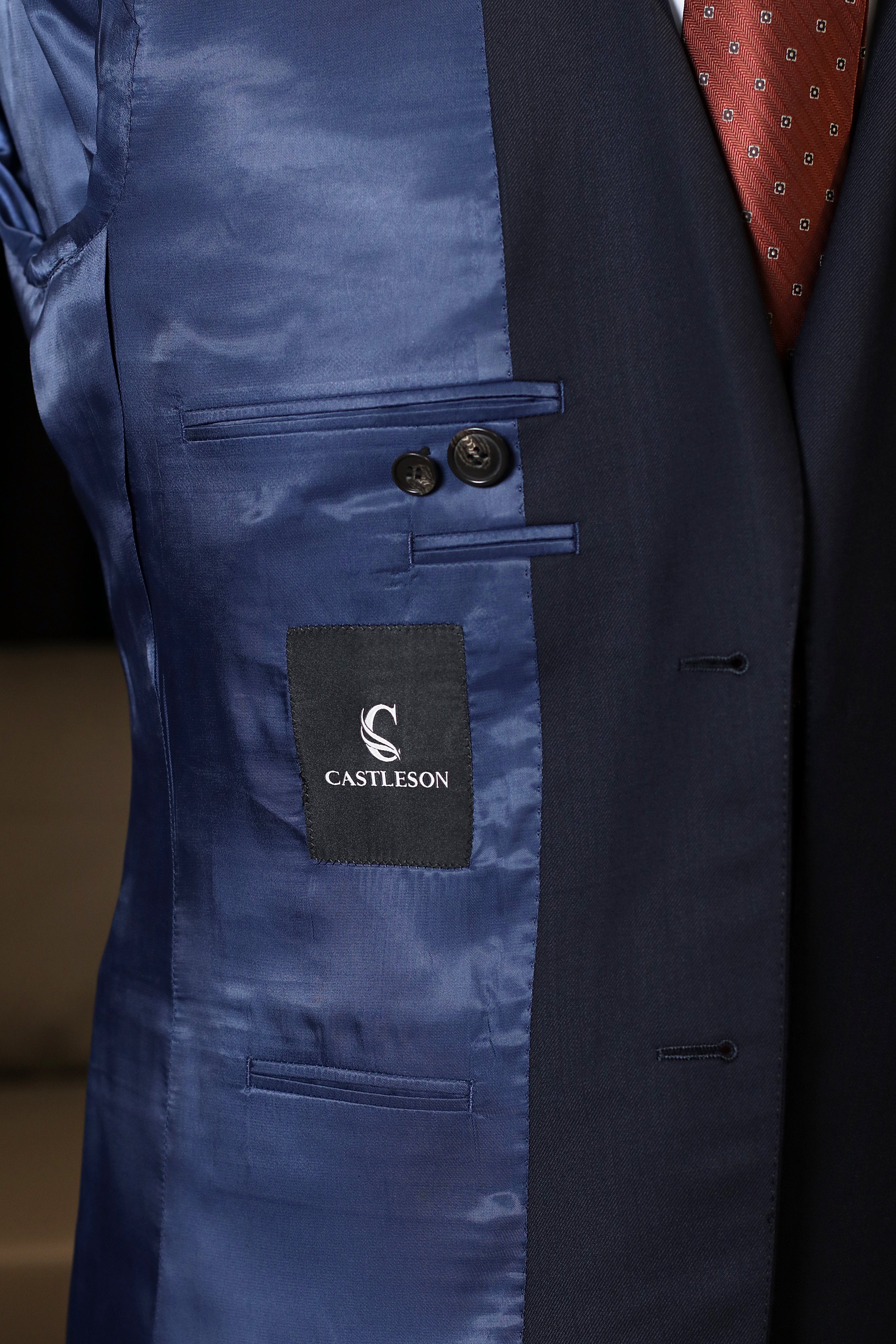 CASTLESON Guard - Tweedelig Herenpak Midnight Navy