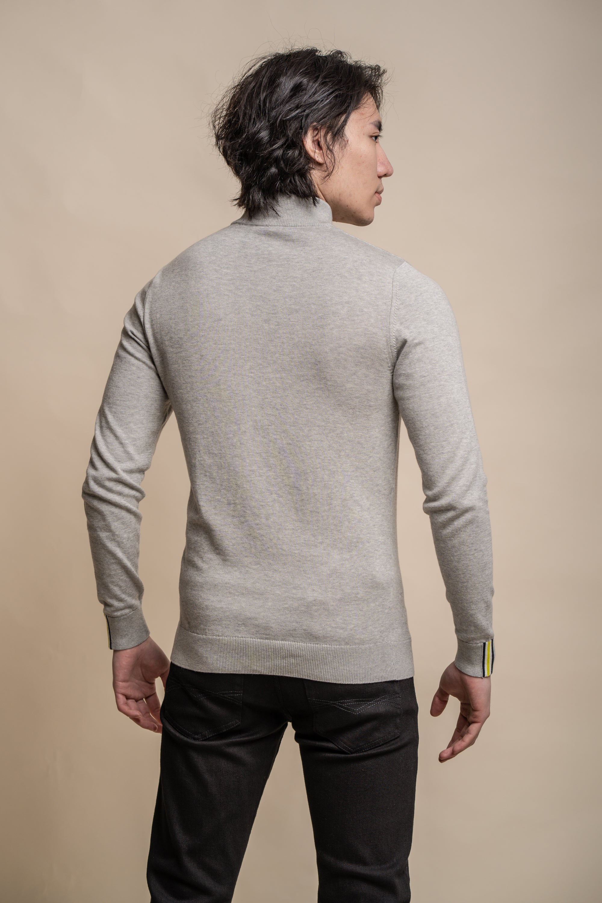 Cavani Avanti Ecru - Pullover Heren met Rits