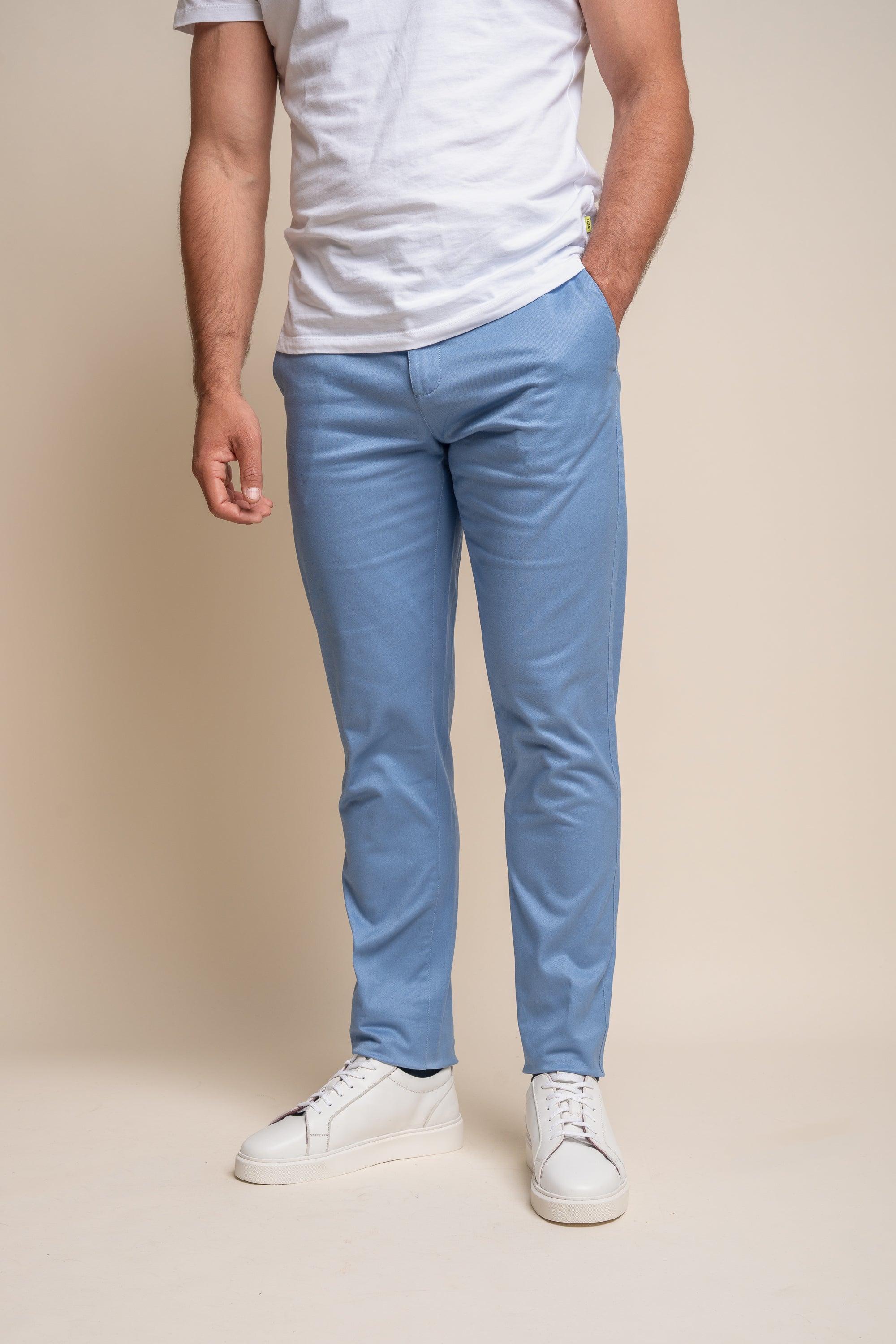 Chino broek heren Ecru - Cavani Dakota