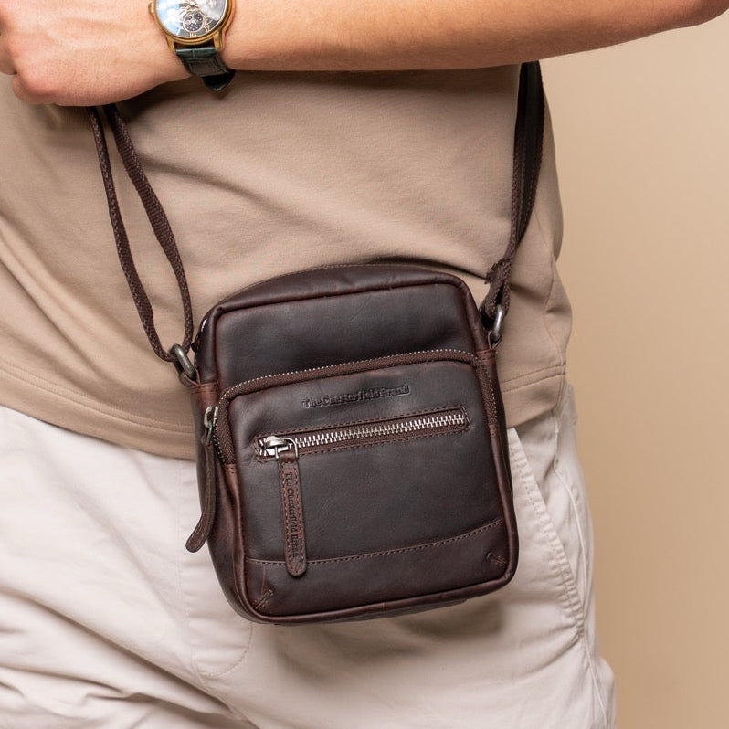 Leren Crossbody Tas Bruin Bremen