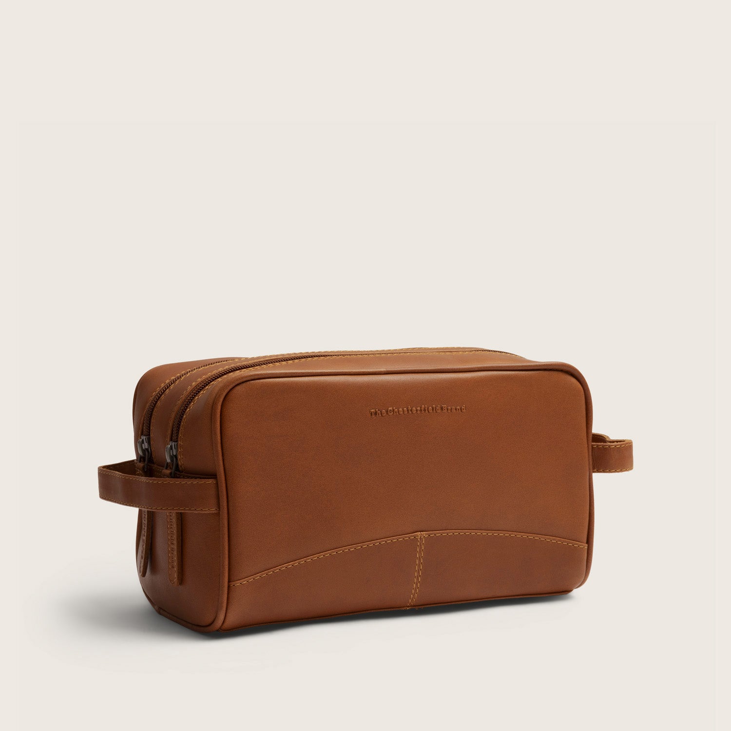 Leren Toilettas Cognac Stacey