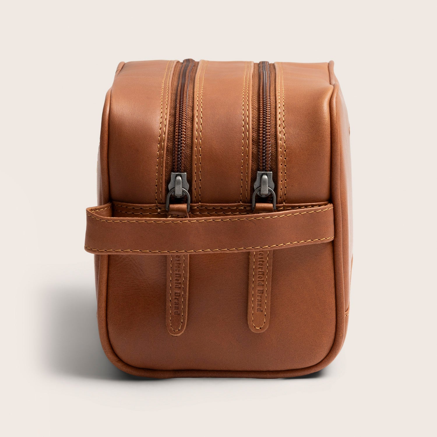 Leren Toilettas Cognac Stacey