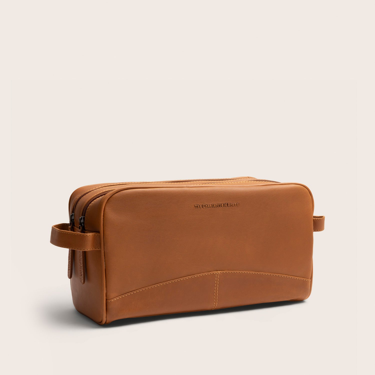 Leren Toilettas Cognac Stefan