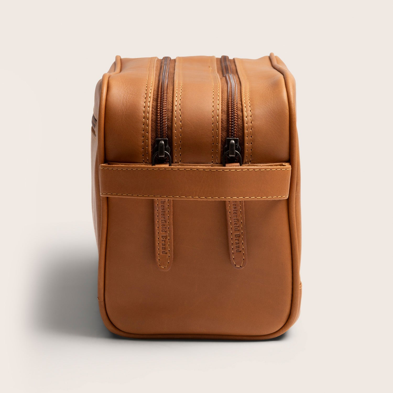 Leren Toilettas Cognac Stefan