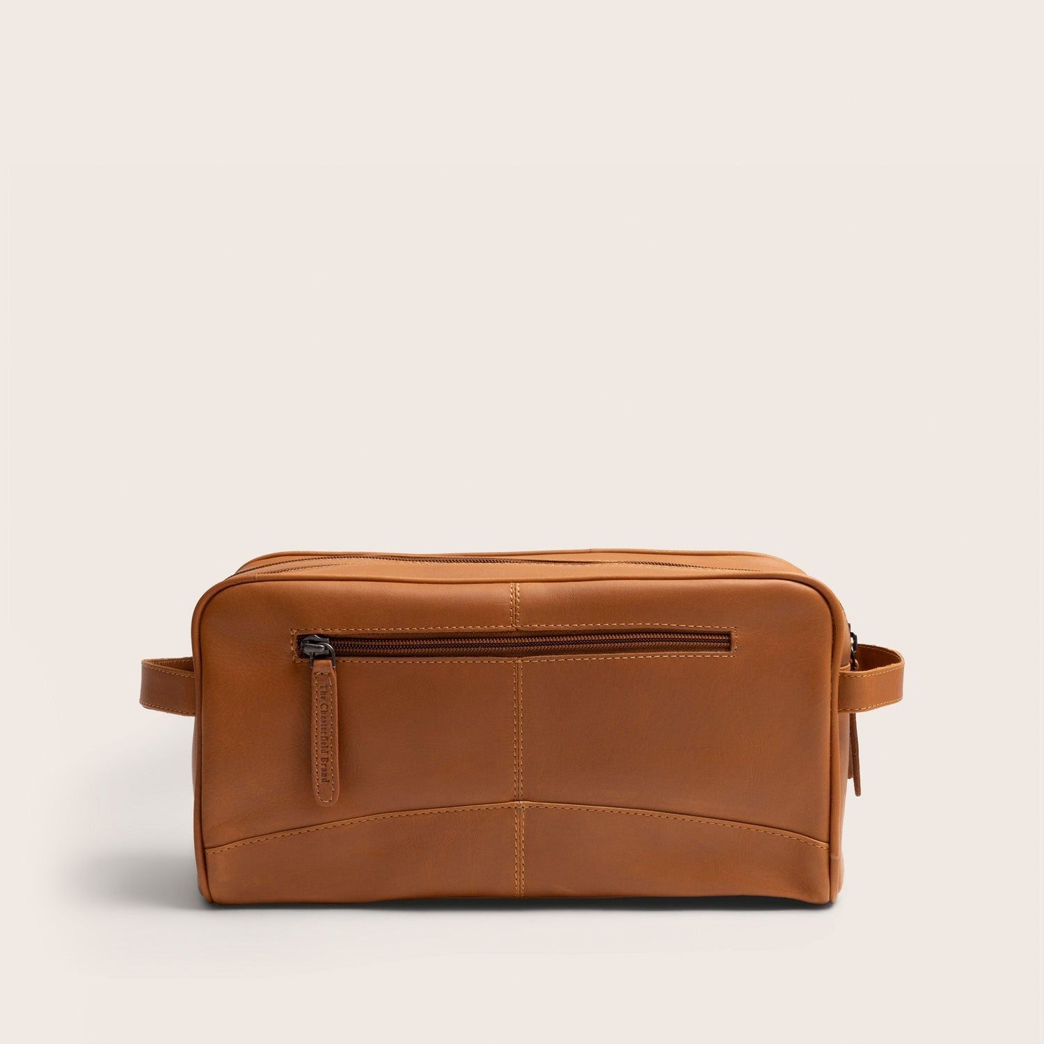 Leren Toilettas Cognac Stefan