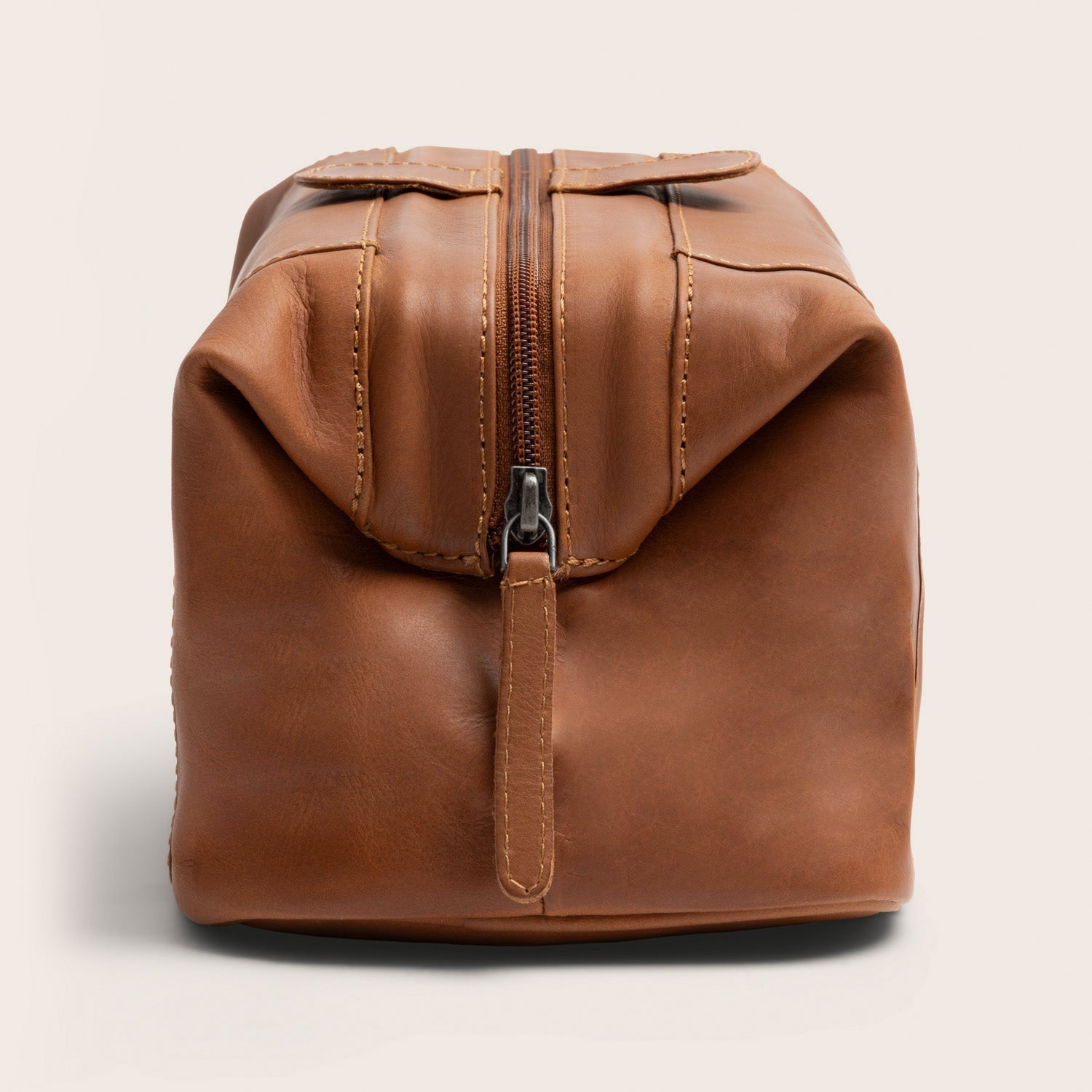 Leren Toilettas Cognac Vince