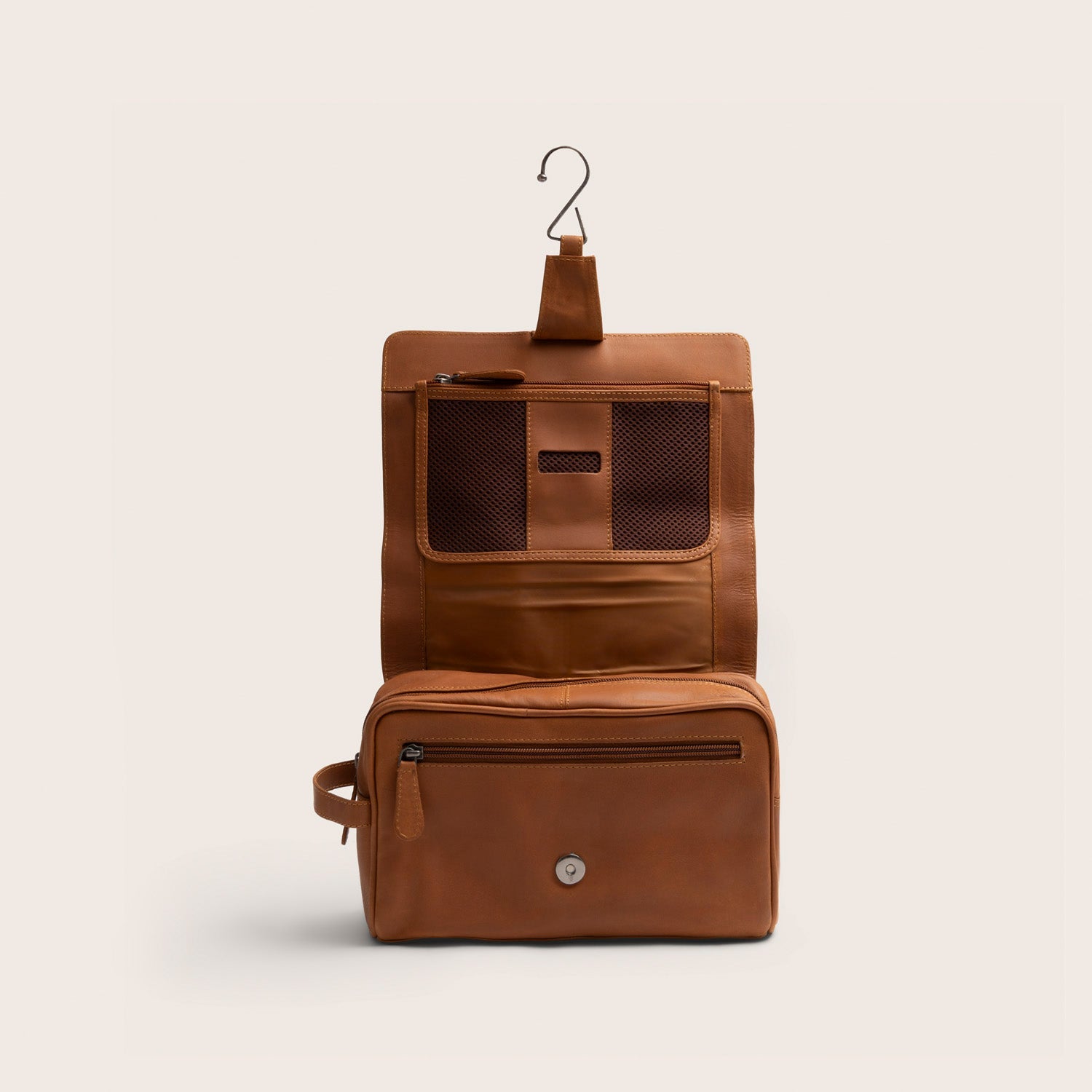 Leren Toilettas Cognac Rosario