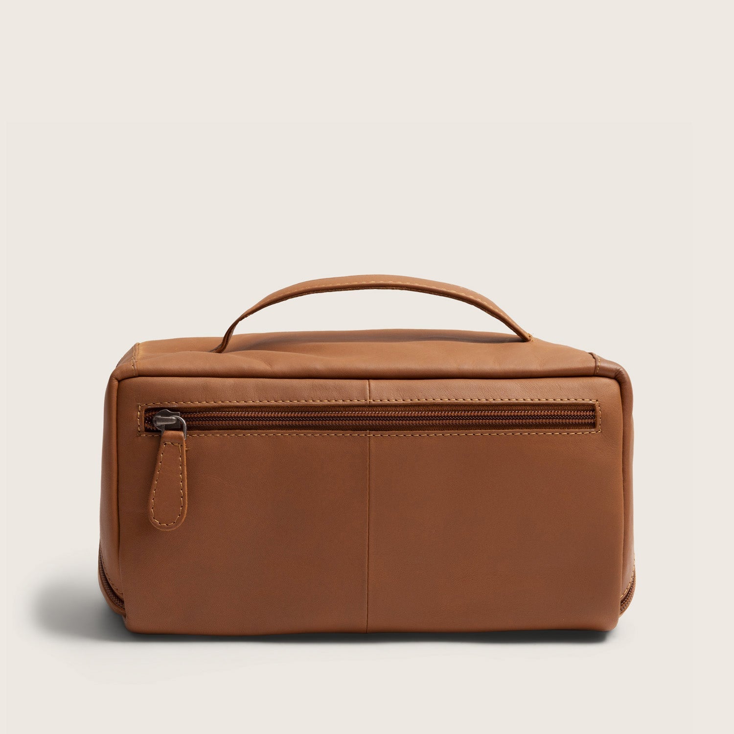 Leren Toilettas Cognac Elmia
