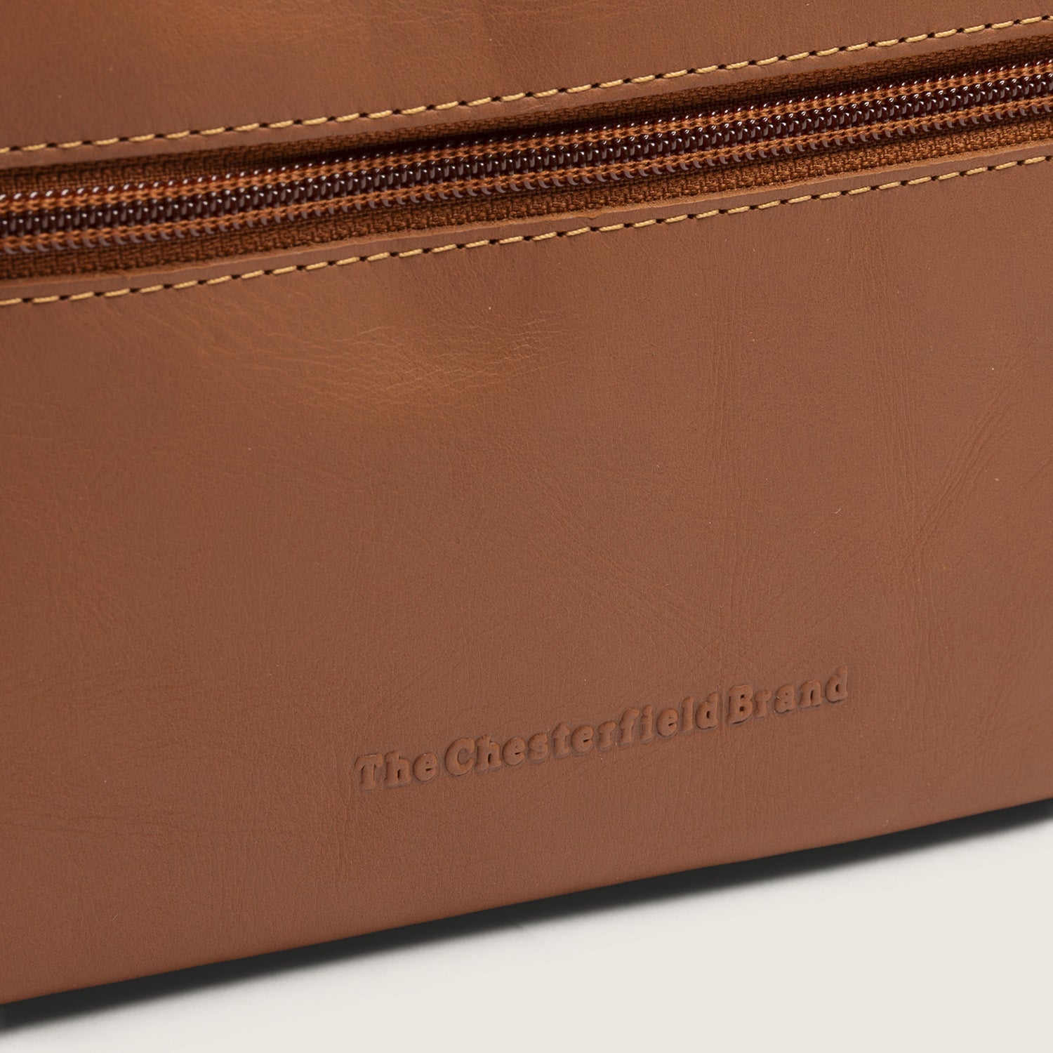 Leren Toilettas Cognac Elmia