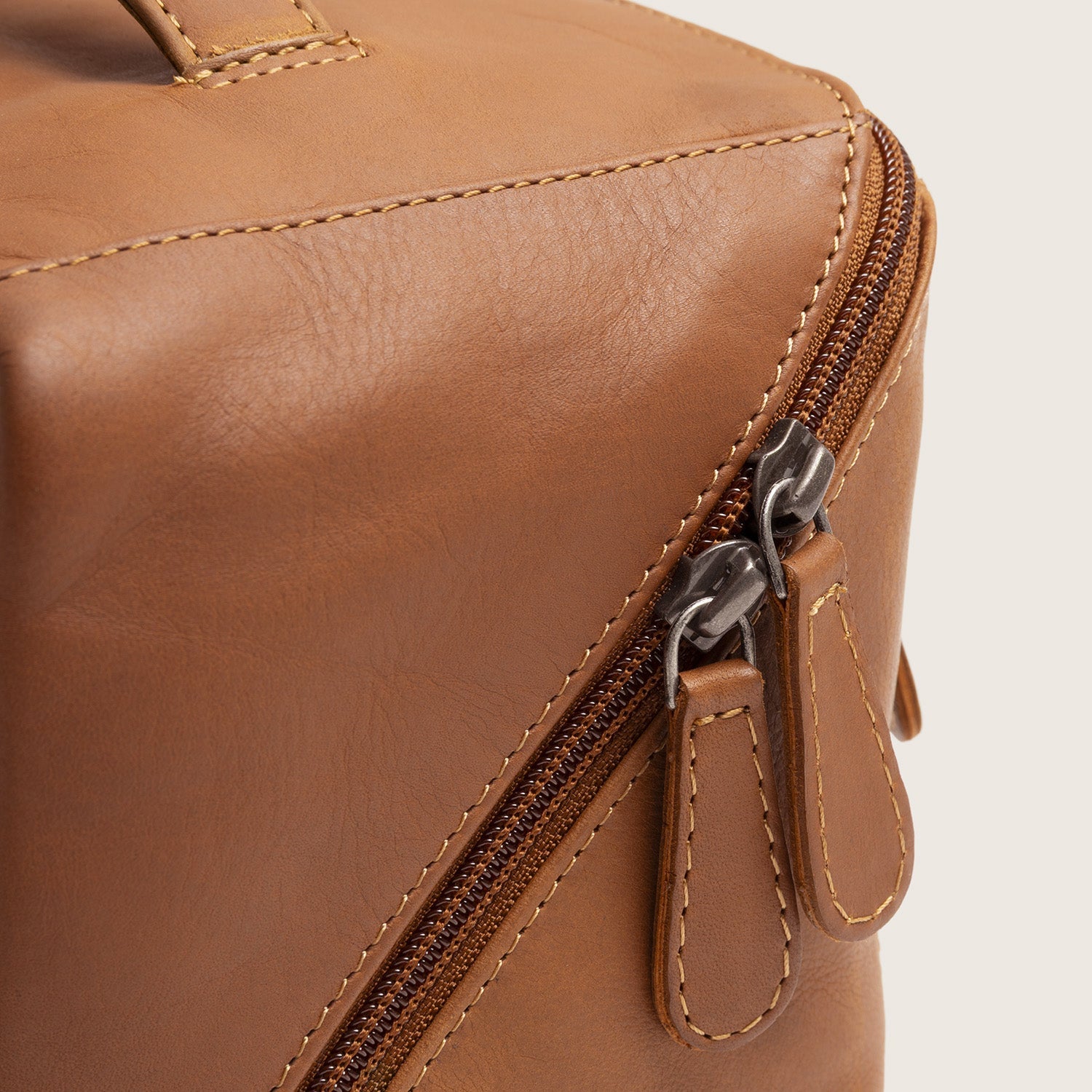 Leren Toilettas Cognac Elmia