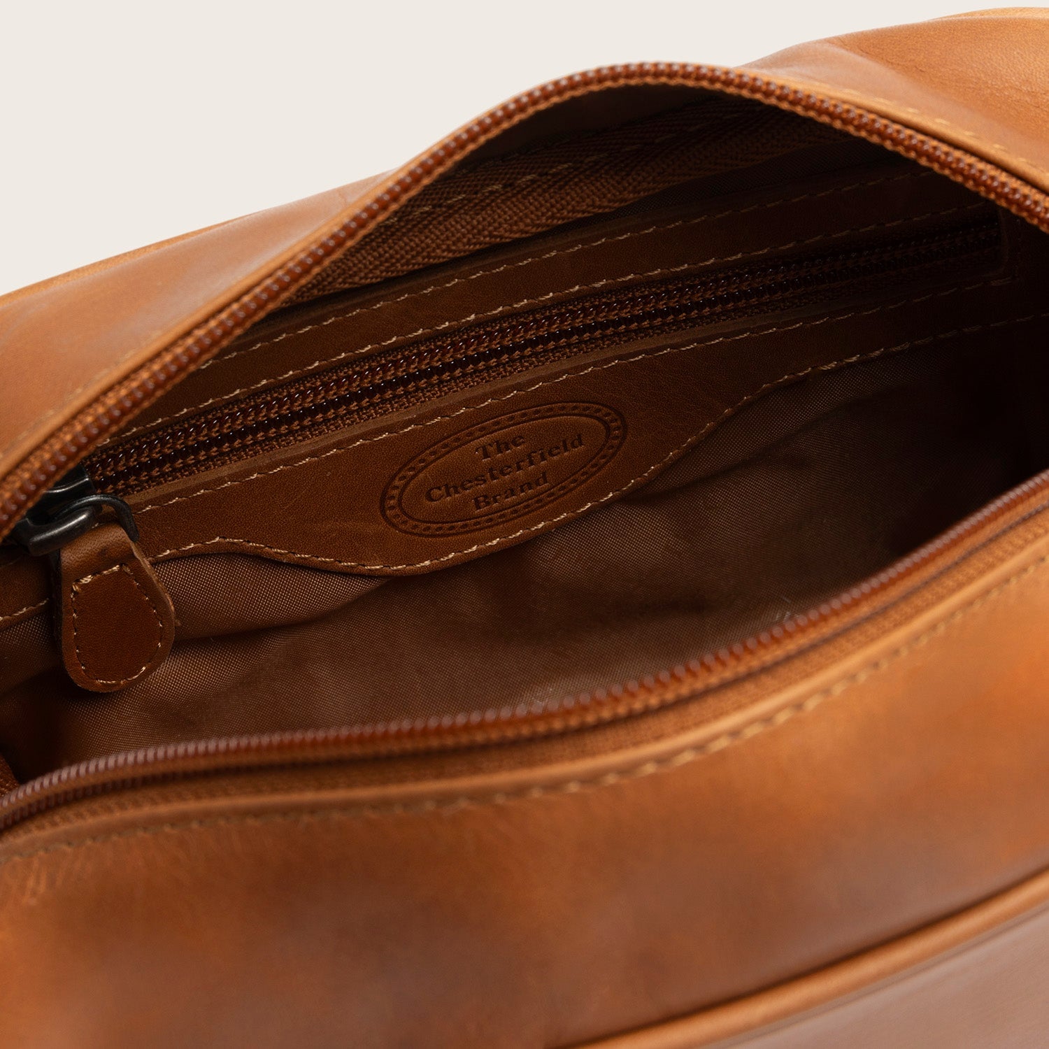 Leren Toilettas Cognac Tavira