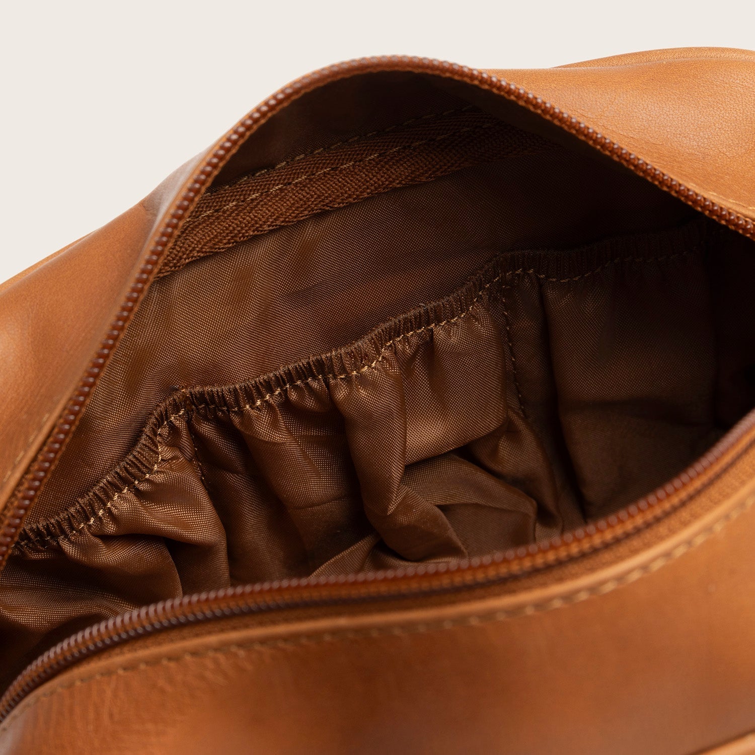 Leren Toilettas Cognac Tavira