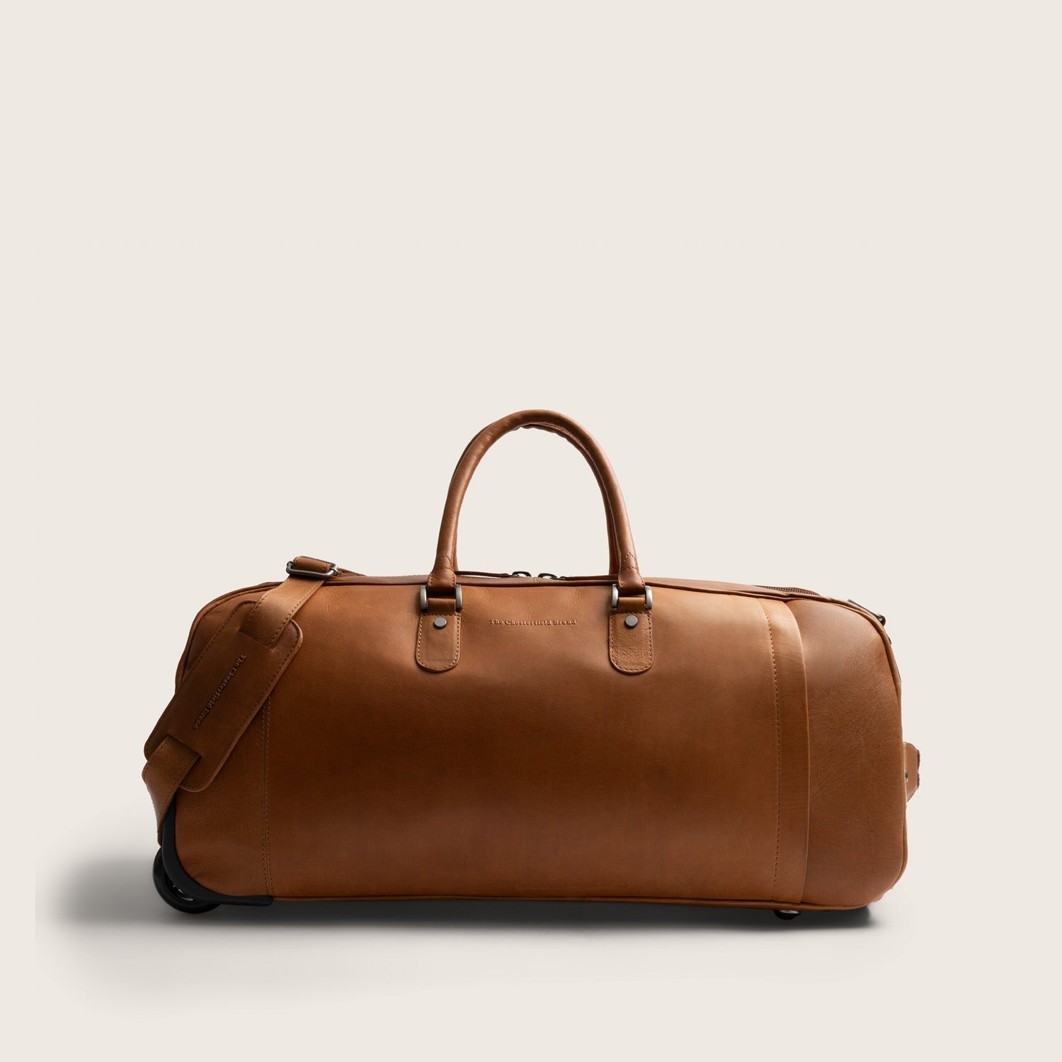 Leren Trolley Weekendtas Cognac Jayven