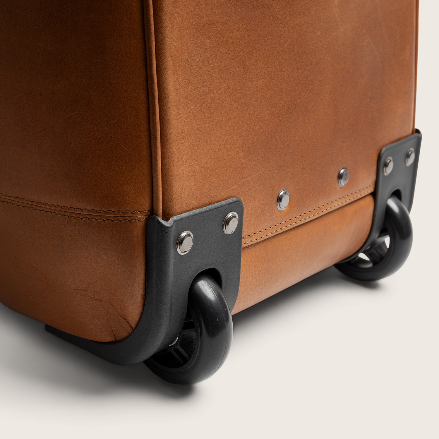 Leren Trolley Weekendtas Cognac Jayven