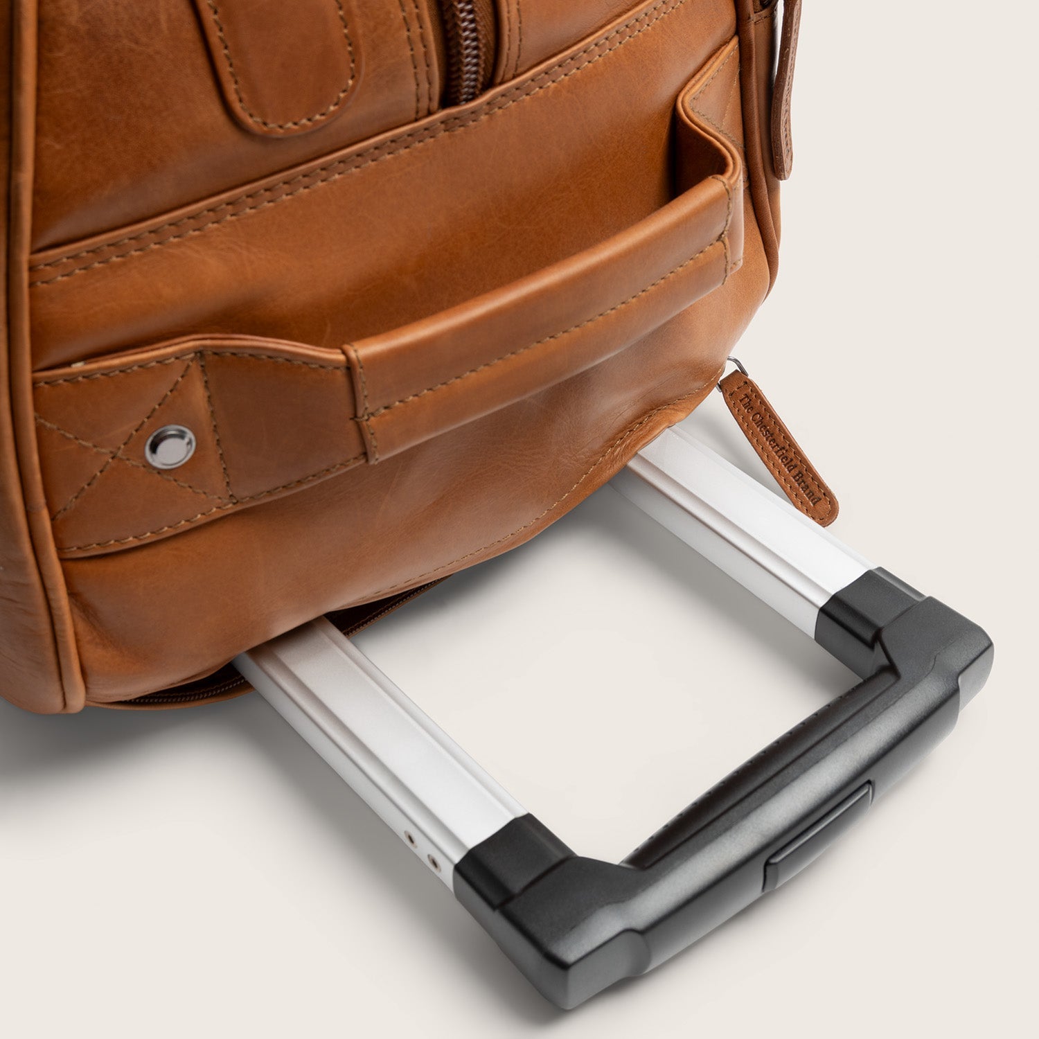 Leren Trolley Weekendtas Cognac Jayven