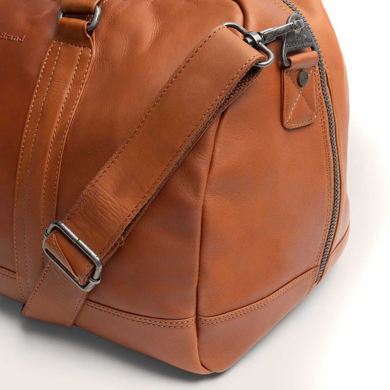 Leren Weekendtas Cognac Perth