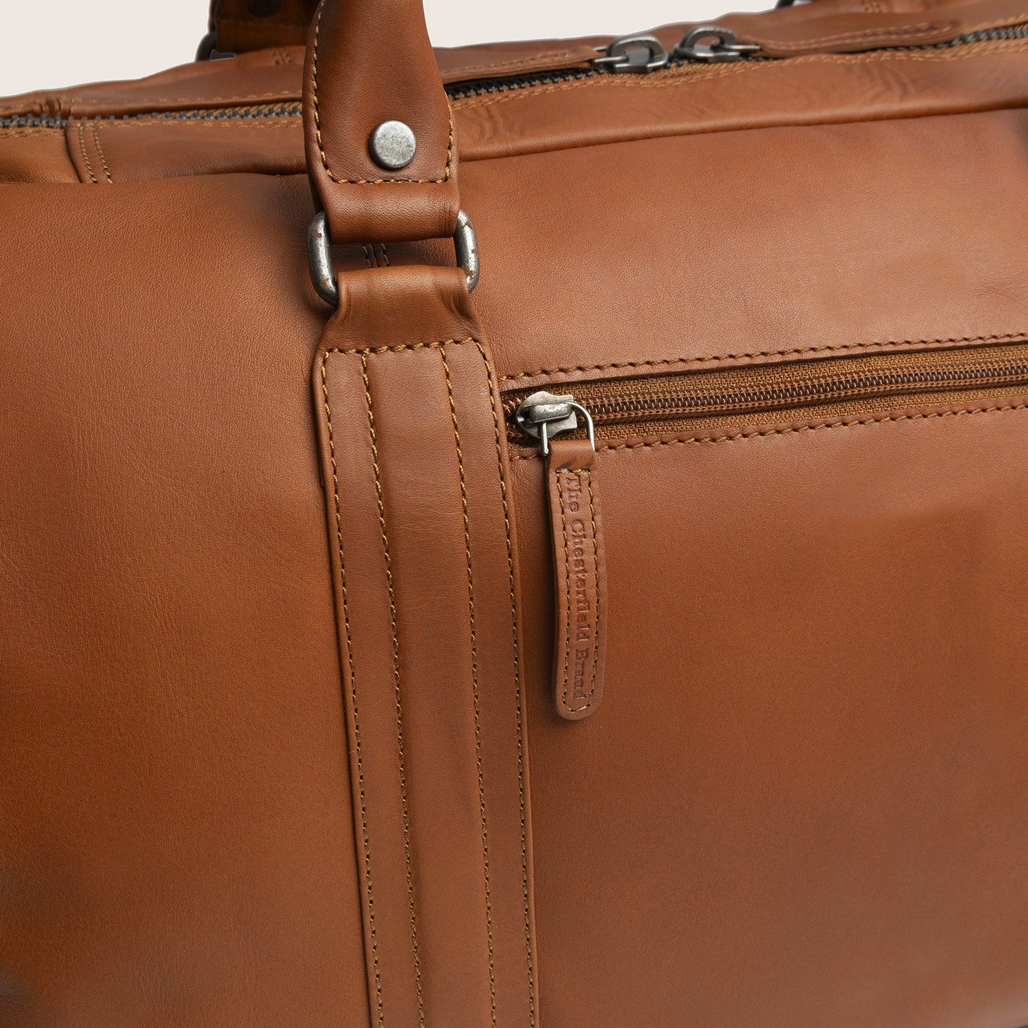 Leren Weekendtas Cognac Perth