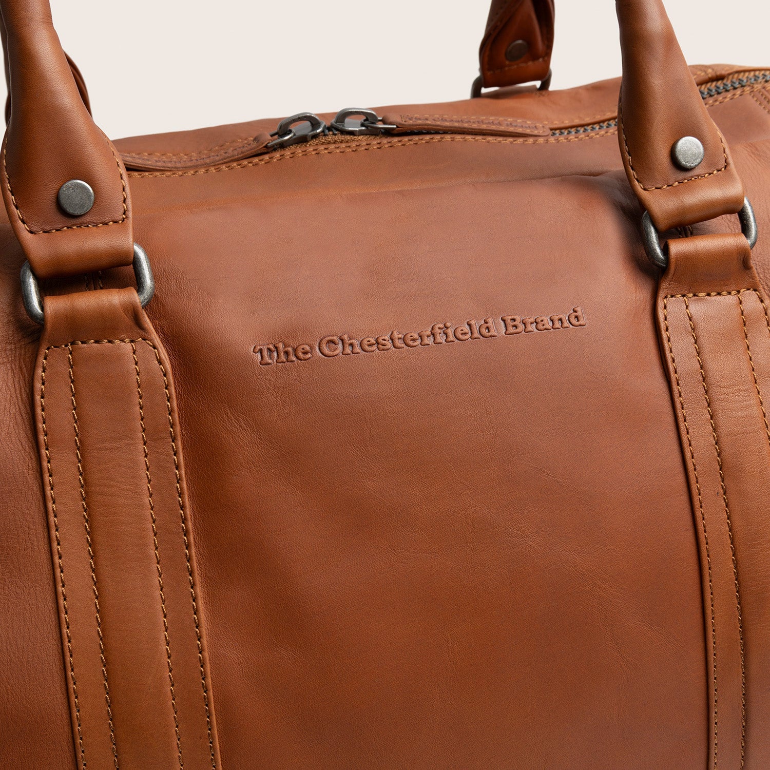 Leren Weekendtas Cognac Perth