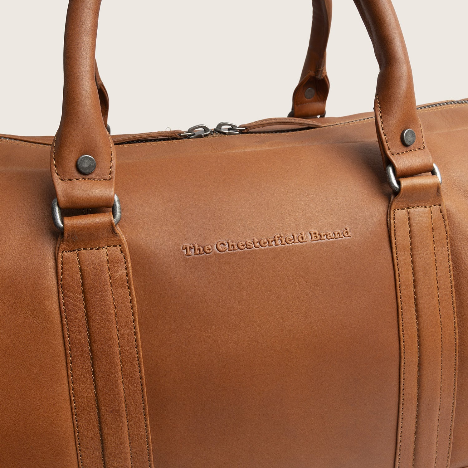 Leren Weekendtas Cognac Melbourne