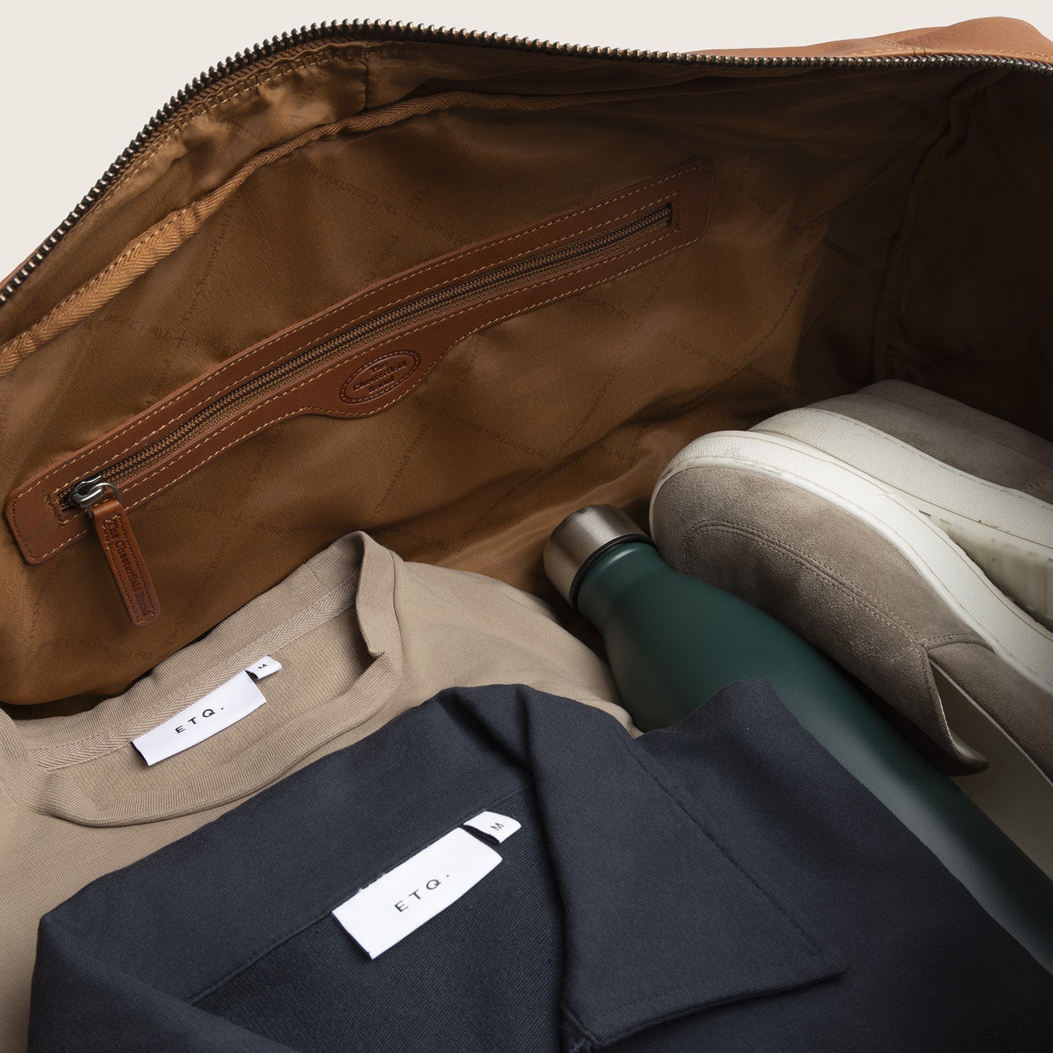 Leren Weekendtas Cognac Melbourne