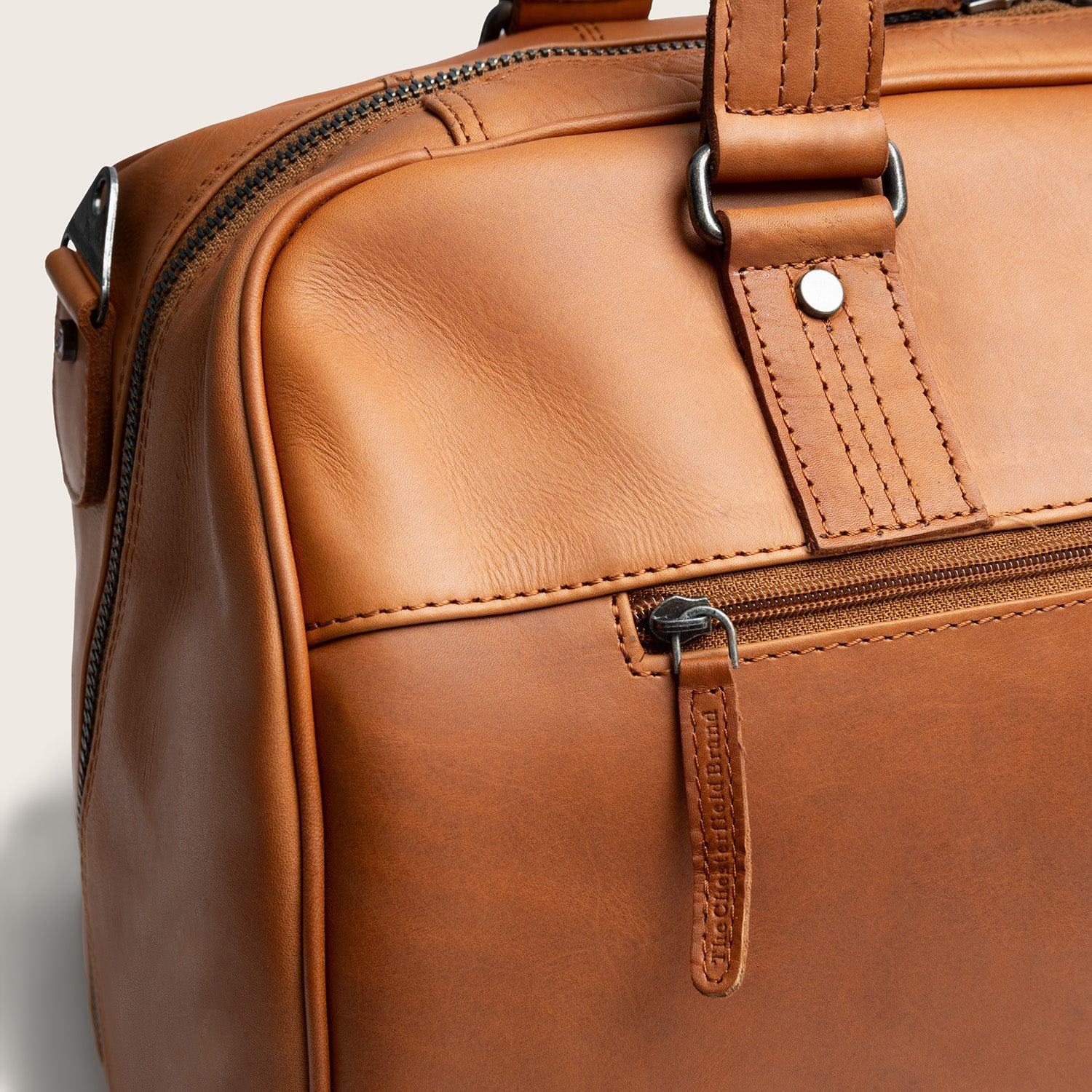Leren Weekendtas Cognac Volenza