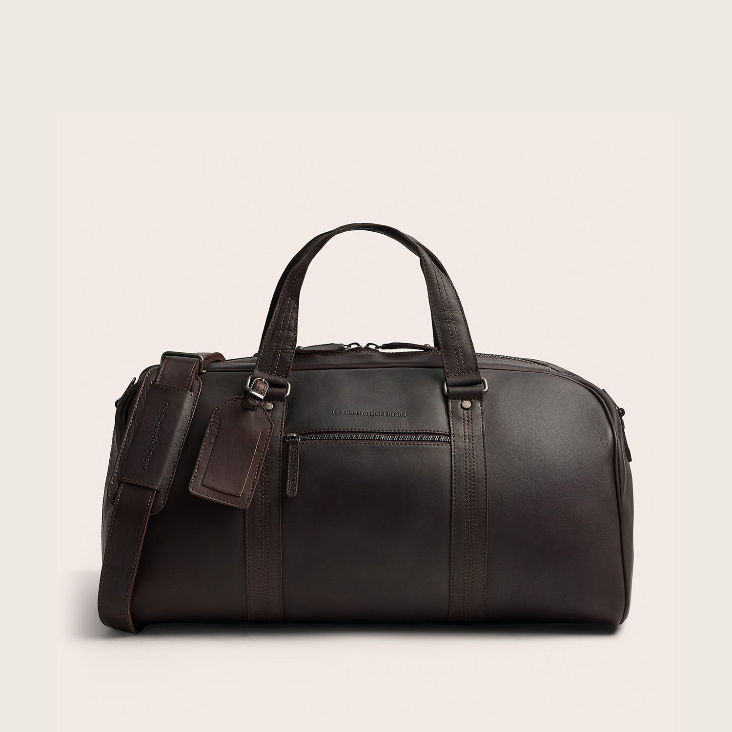 Leren Weekendtas Bruin Rivaro