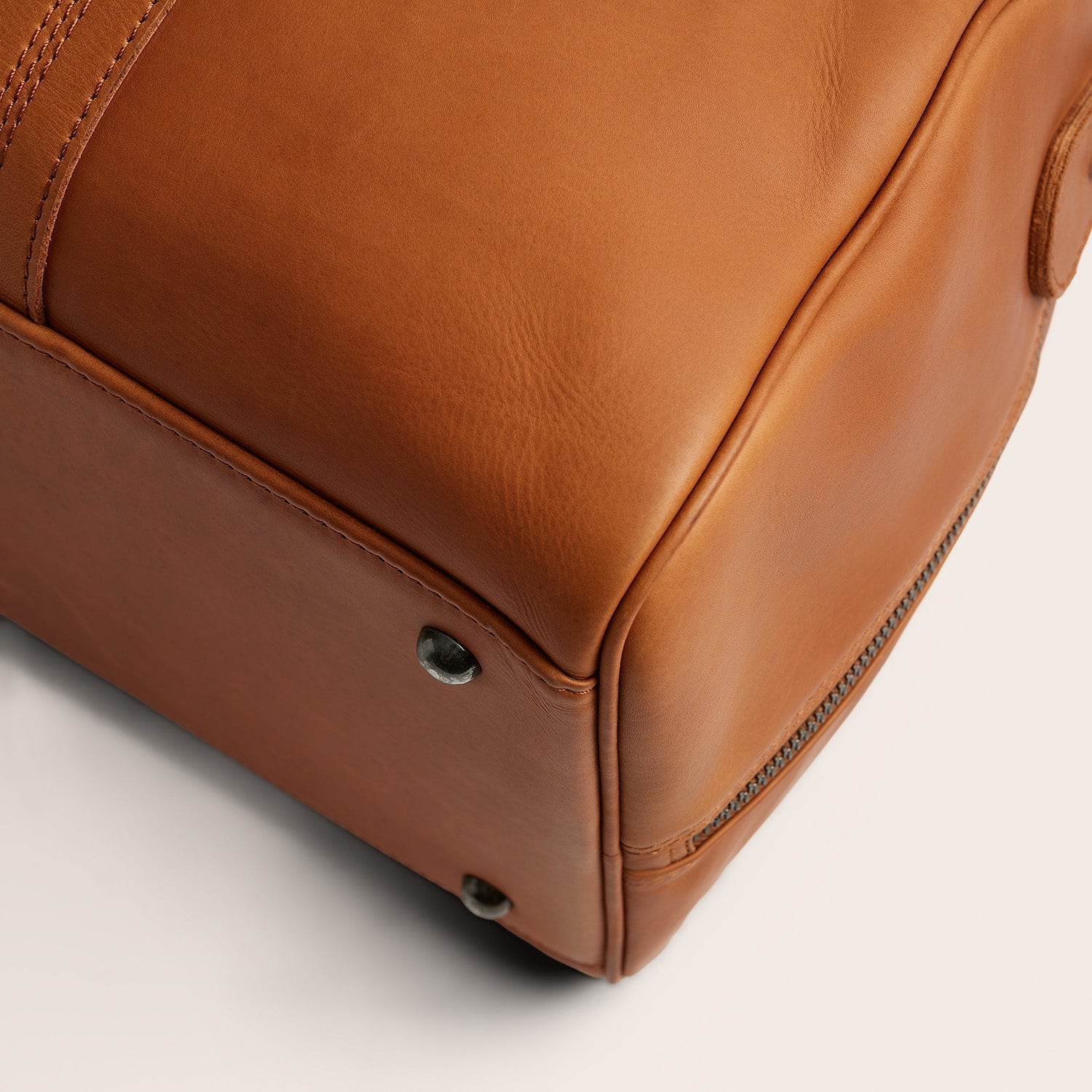 Leren Weekendtas Cognac Rivaro
