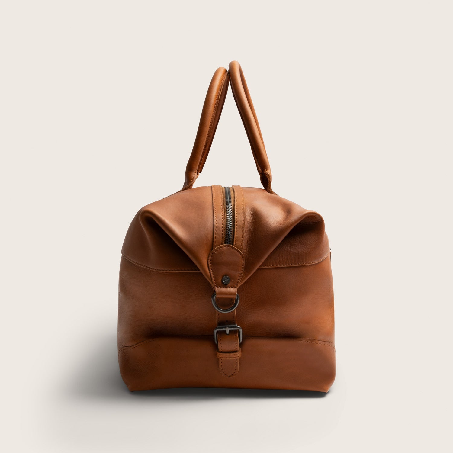 Leren Weekendtas Cognac Portsmouth-II