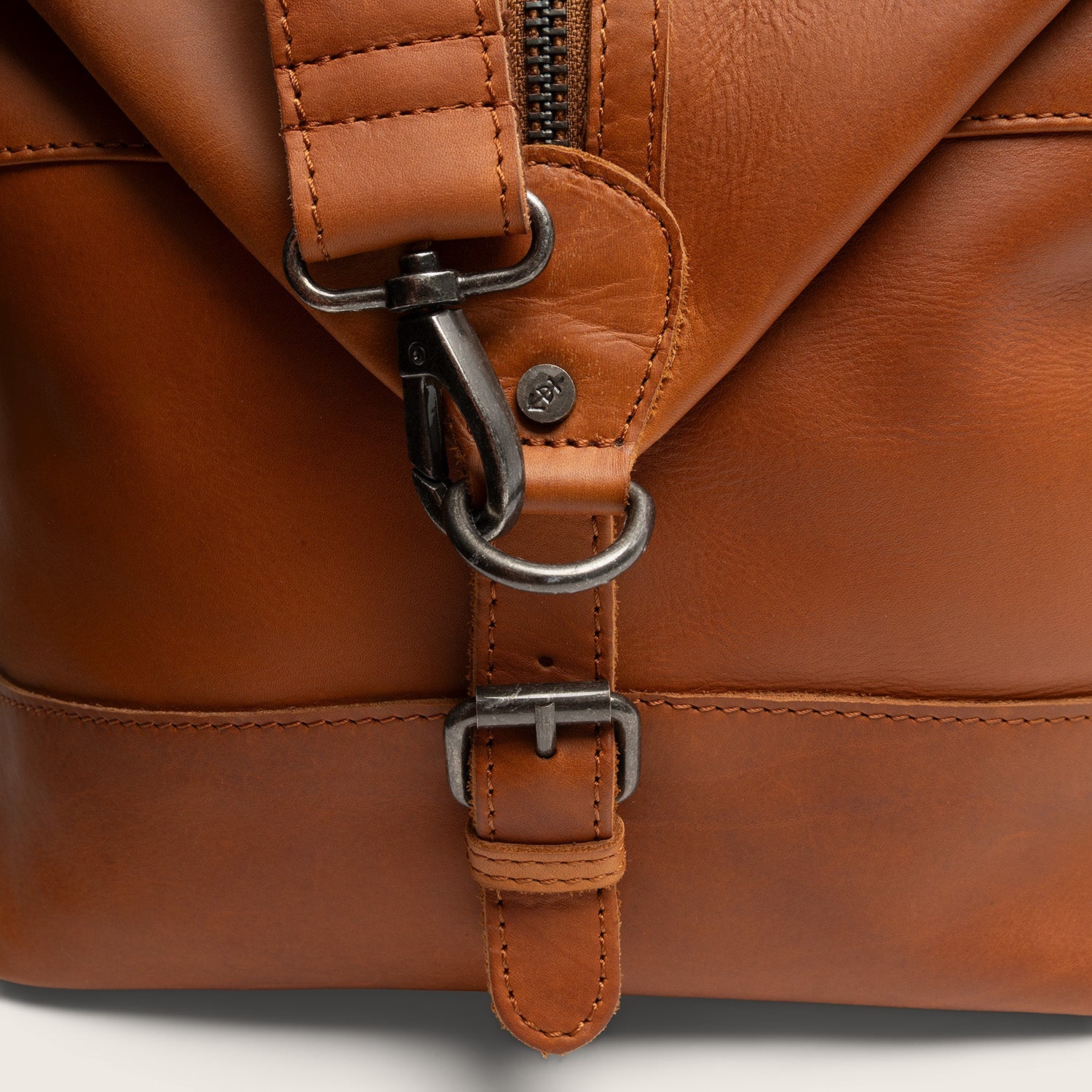 Leren Weekendtas Cognac Portsmouth-II