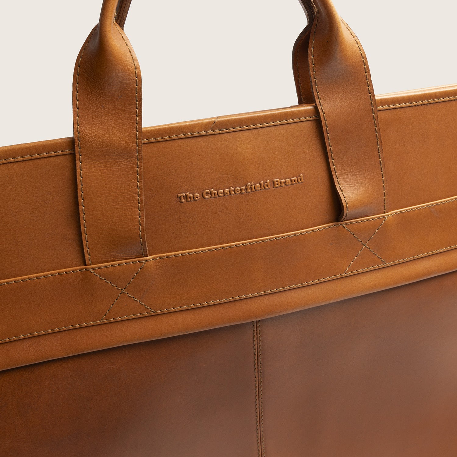 Leren Kledingtas Cognac Carson