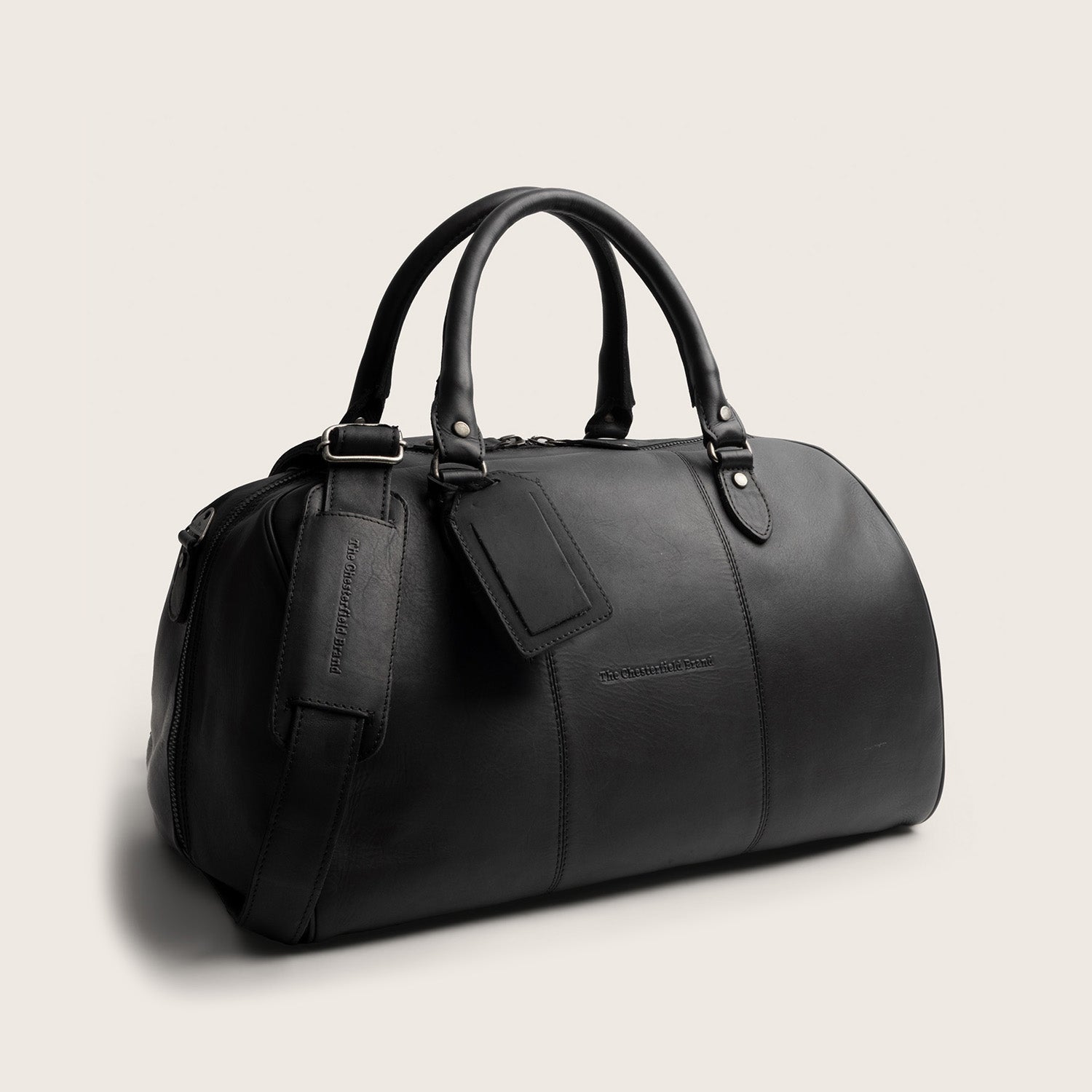 Leren Weekendtas Zwart Liam-II