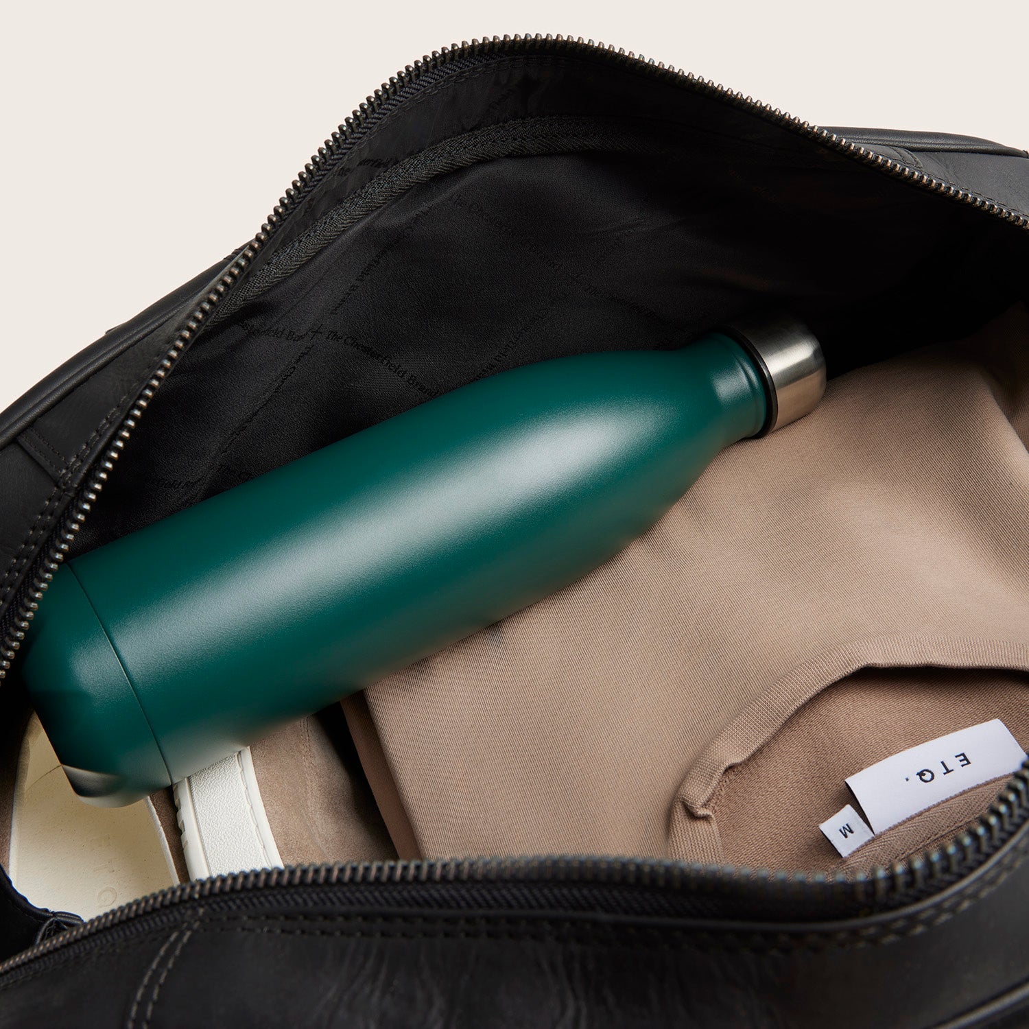 Leren Weekendtas Zwart Liam-II