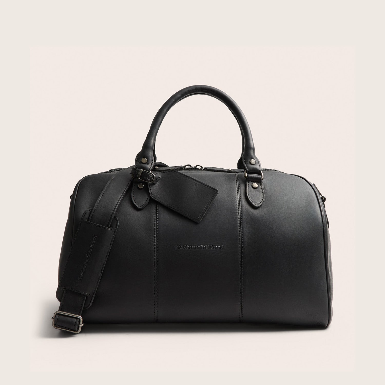 Leren Weekendtas Zwart Liam-II