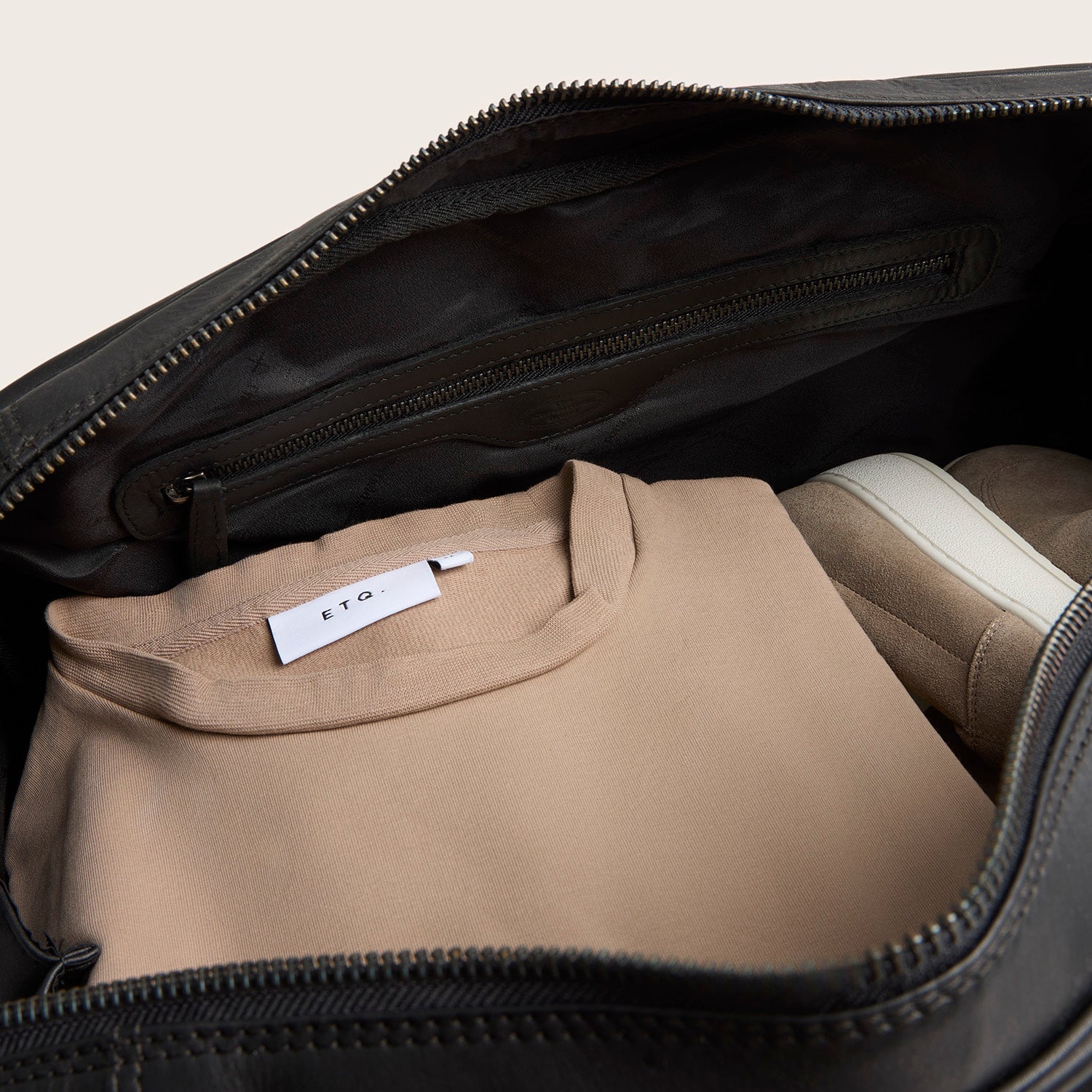 Leren Weekendtas Zwart Liam-II