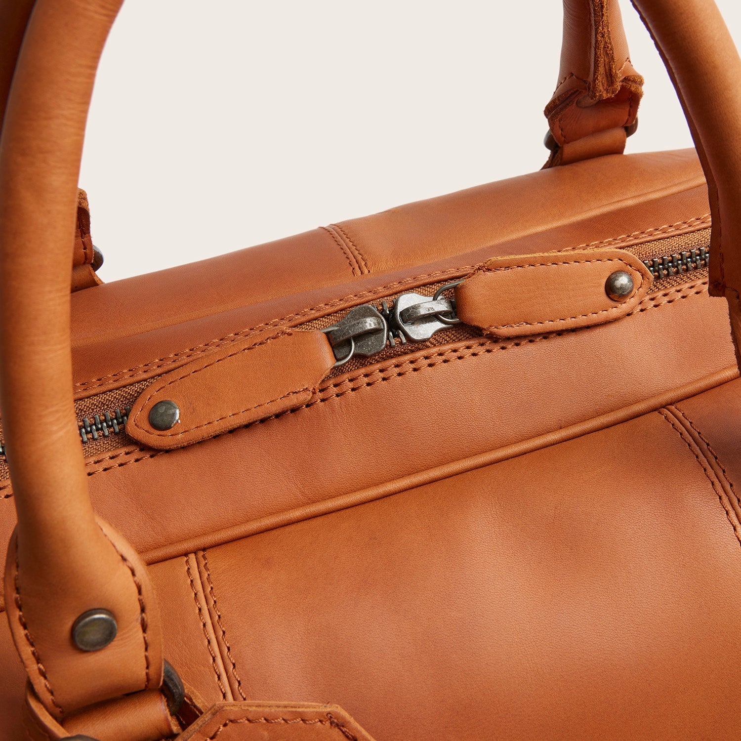 Leren Weekendtas Cognac Liam-II