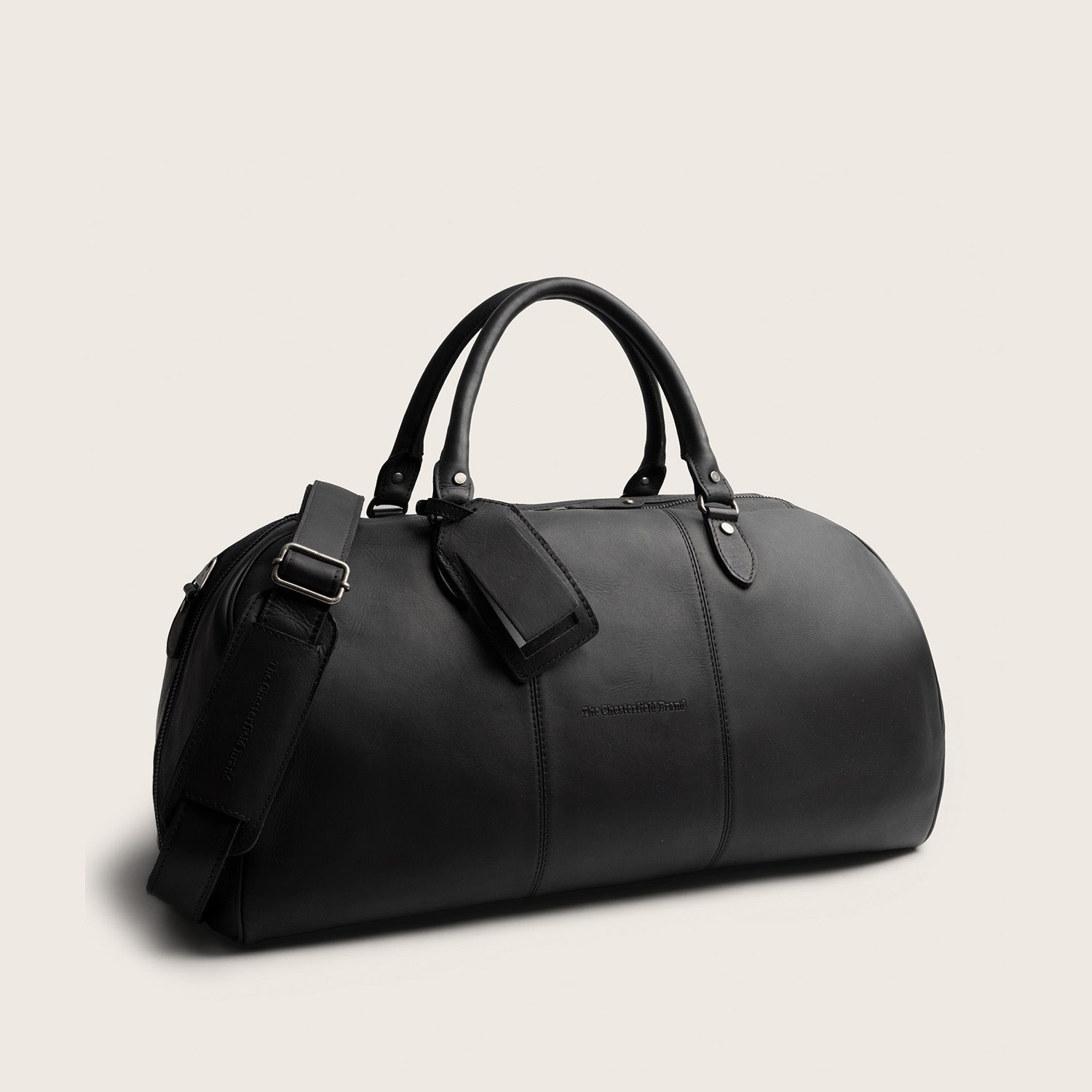 Leren Weekendtas Zwart William-II
