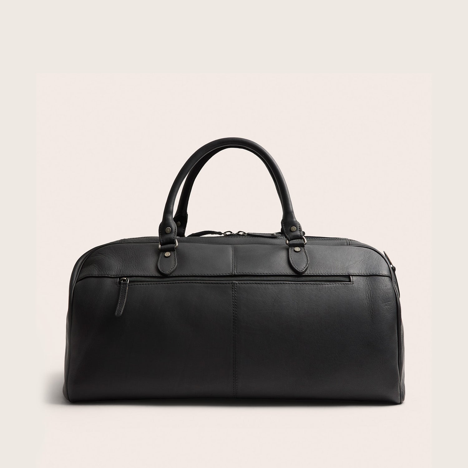 Leren Weekendtas Zwart William-II