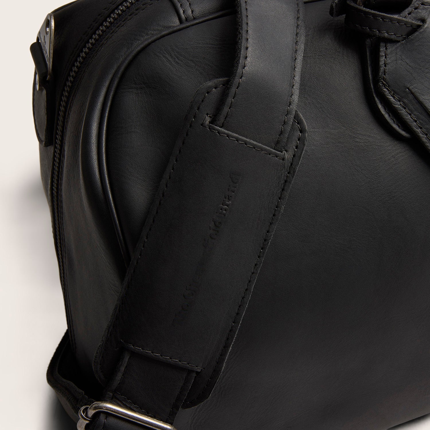 Leren Weekendtas Zwart William-II